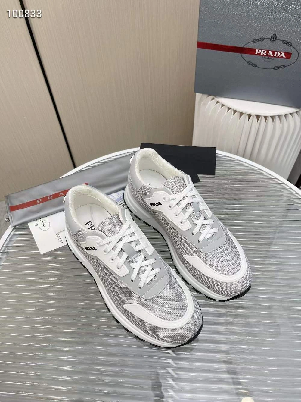 P*rada Top Sneakers Low CL 20230825- Effortless 6478