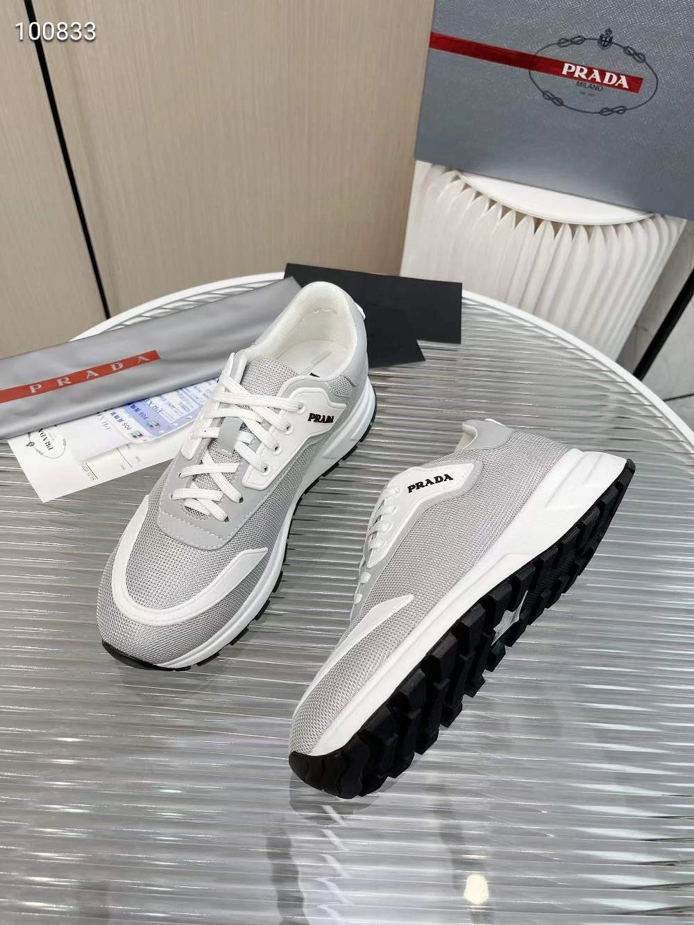 P*rada Top Sneakers Low CL 20230825- Effortless 6478