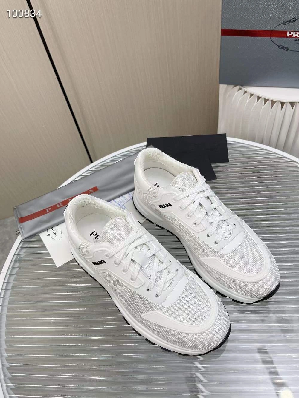 P*rada Top Sneakers Low CL 20230825- Neat 6477