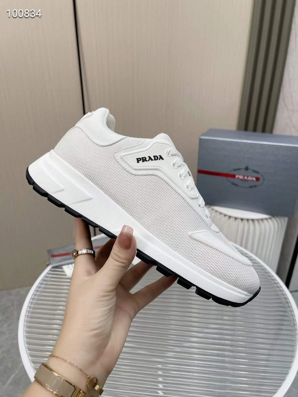 P*rada Top Sneakers Low CL 20230825- Neat 6477