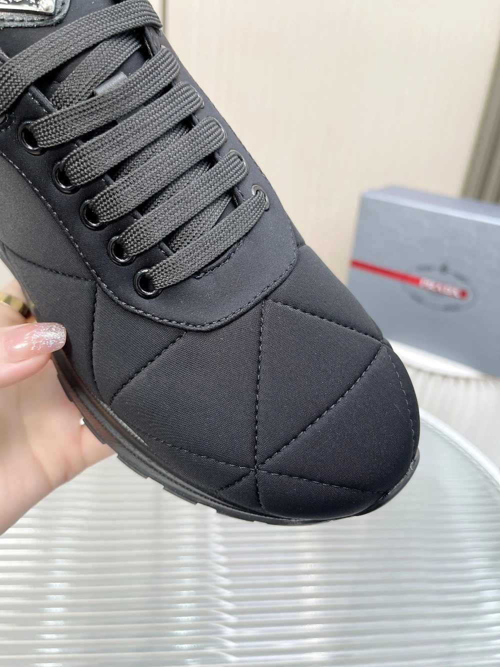 P*rada Top Sneakers Low CL 20230825- EasyMatch 6476