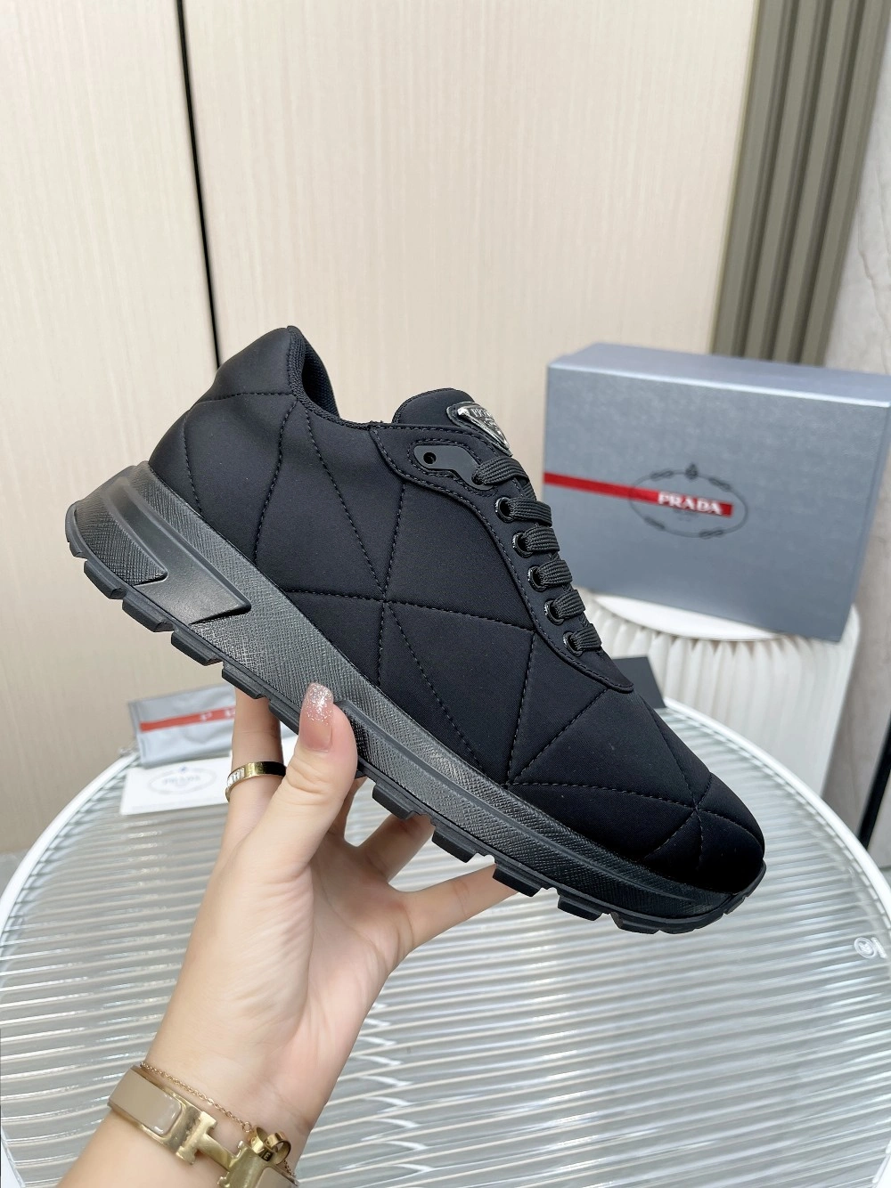 P*rada Top Sneakers Low CL 20230825- EasyMatch 6476