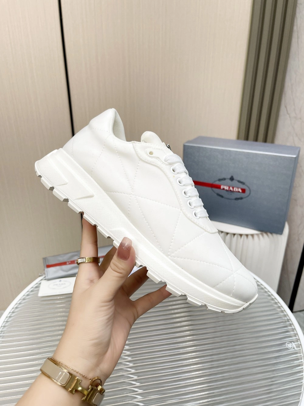 Sustainable P*rada Top Sneakers Low CL 20230825- 6475