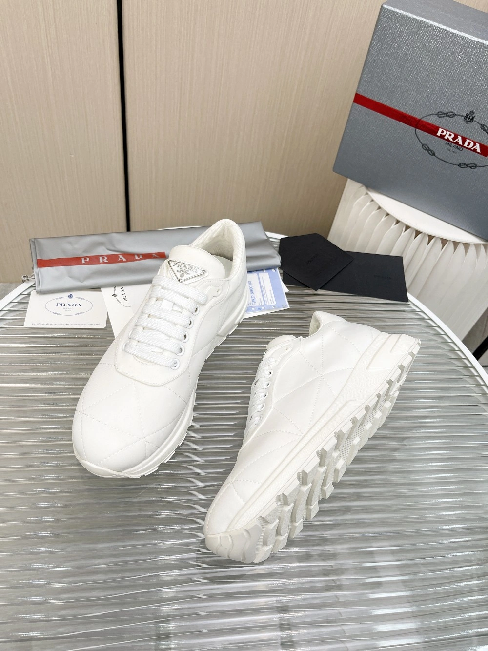 Sustainable P*rada Top Sneakers Low CL 20230825- 6475