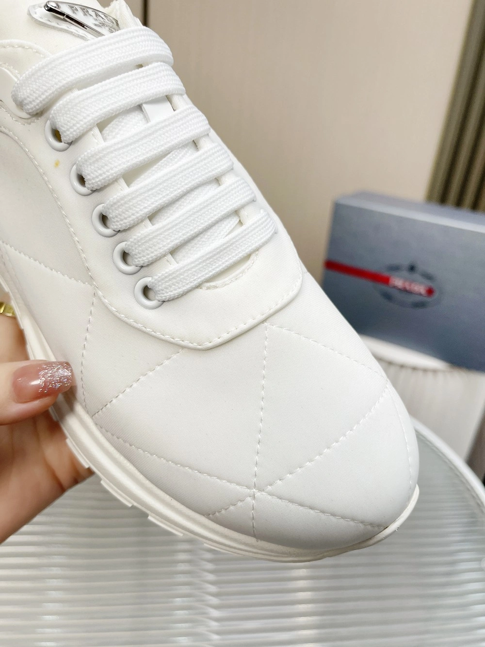 Sustainable P*rada Top Sneakers Low CL 20230825- 6475