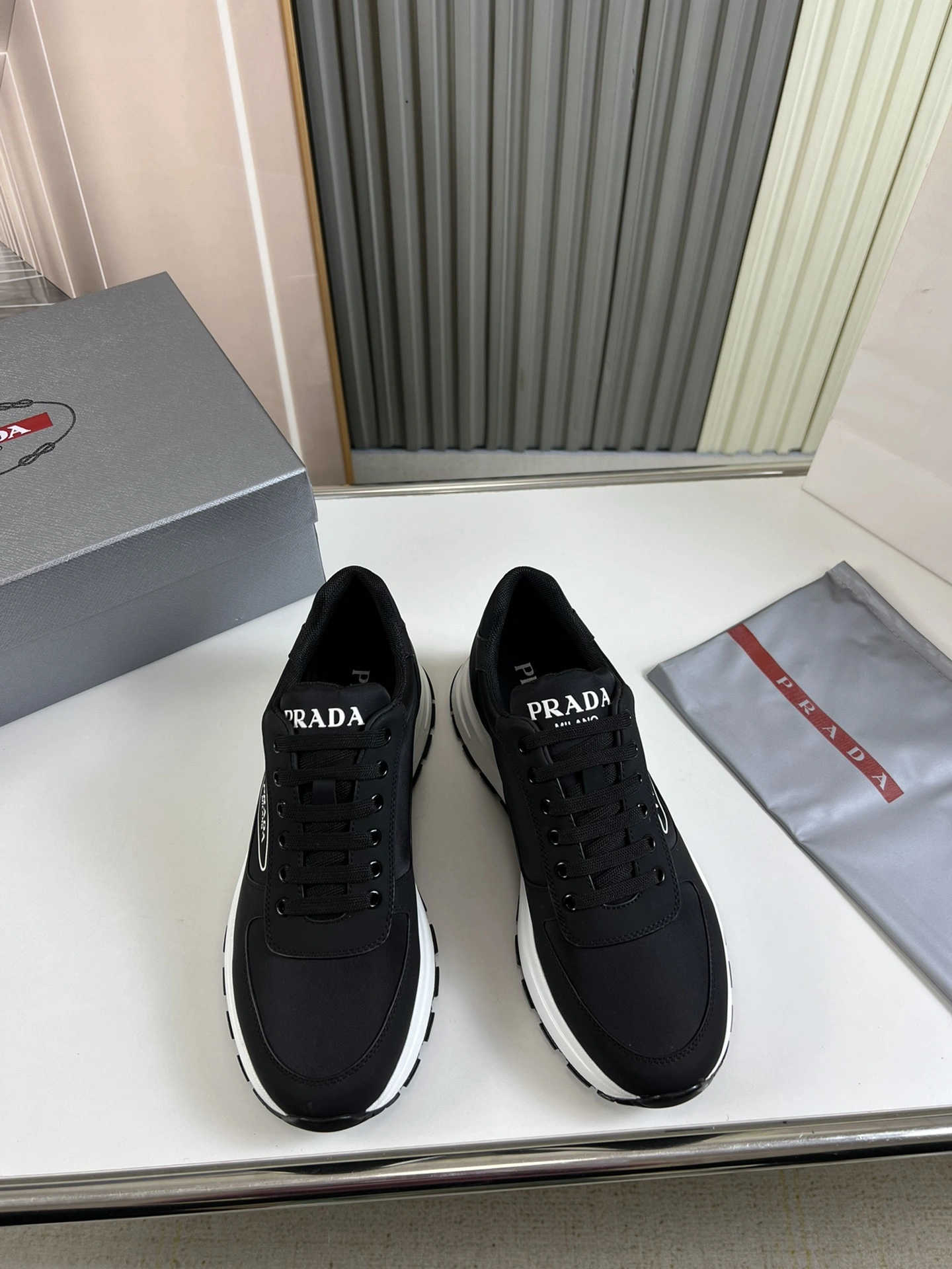 P*rada Top Sneakers Low CL 20230831- OdorResistant 6451