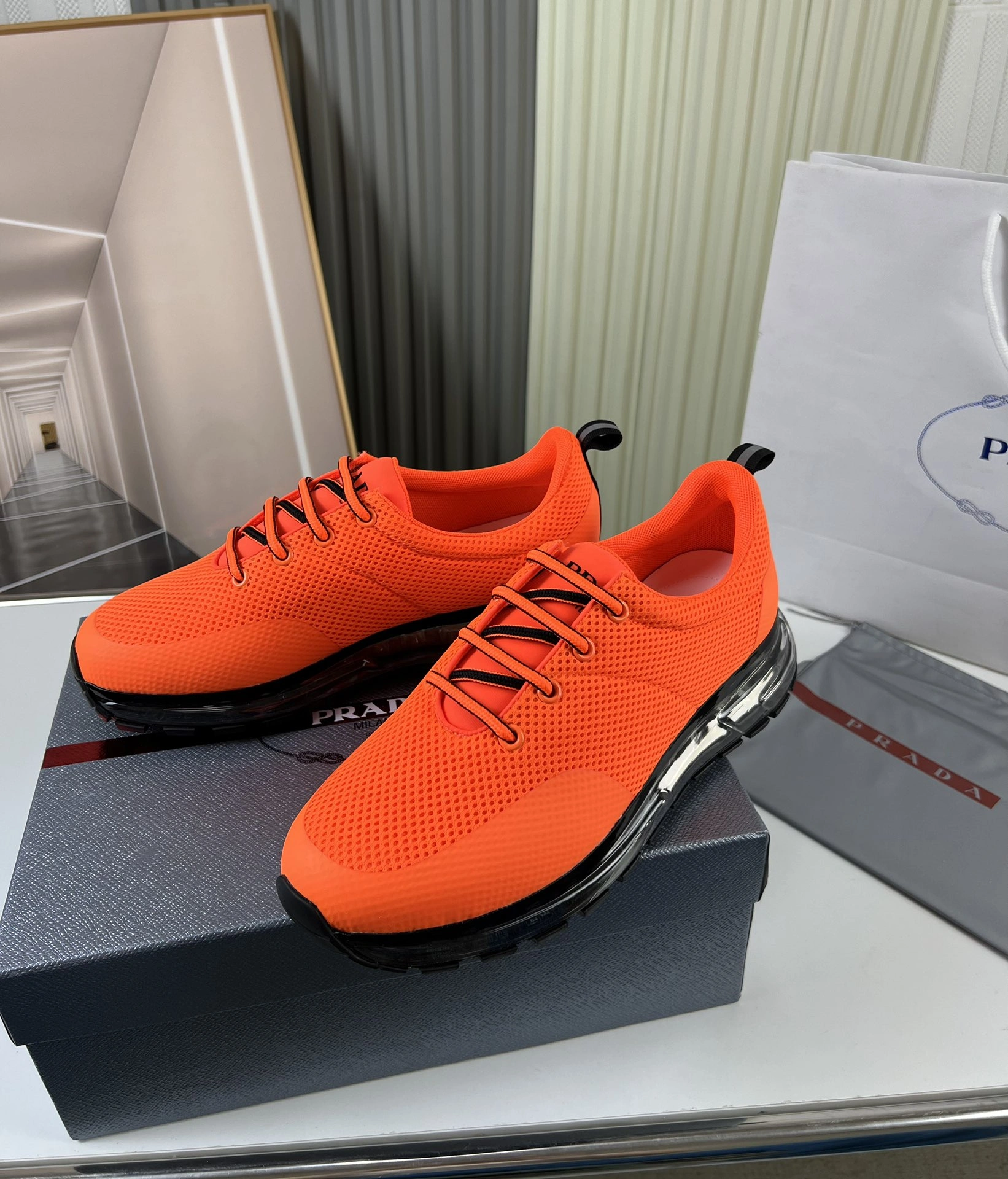 Sleek P*rada Top Sneakers Low CL 20230831- 6443