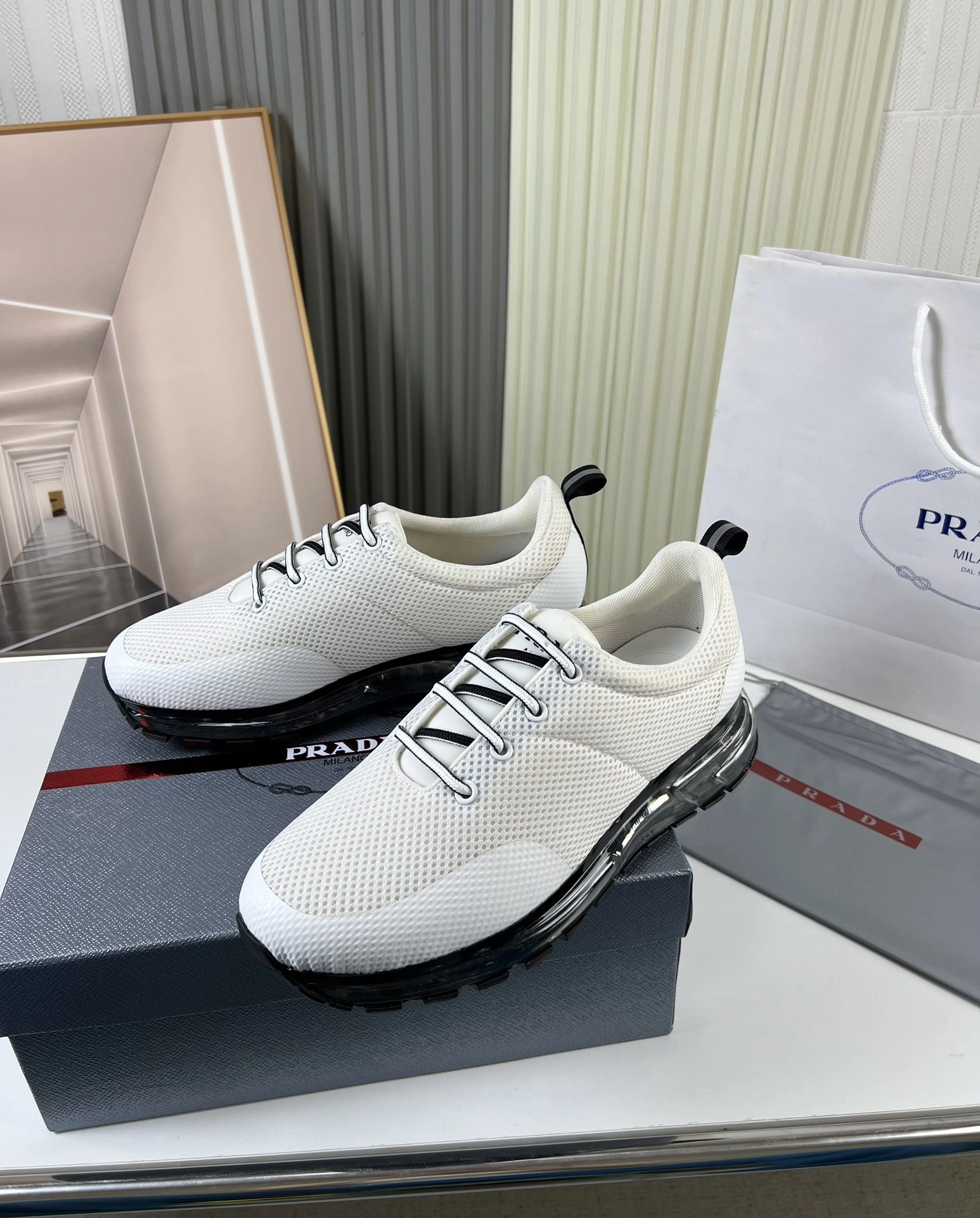 P*rada Top Sneakers Low CL 20230831- Practical 6442