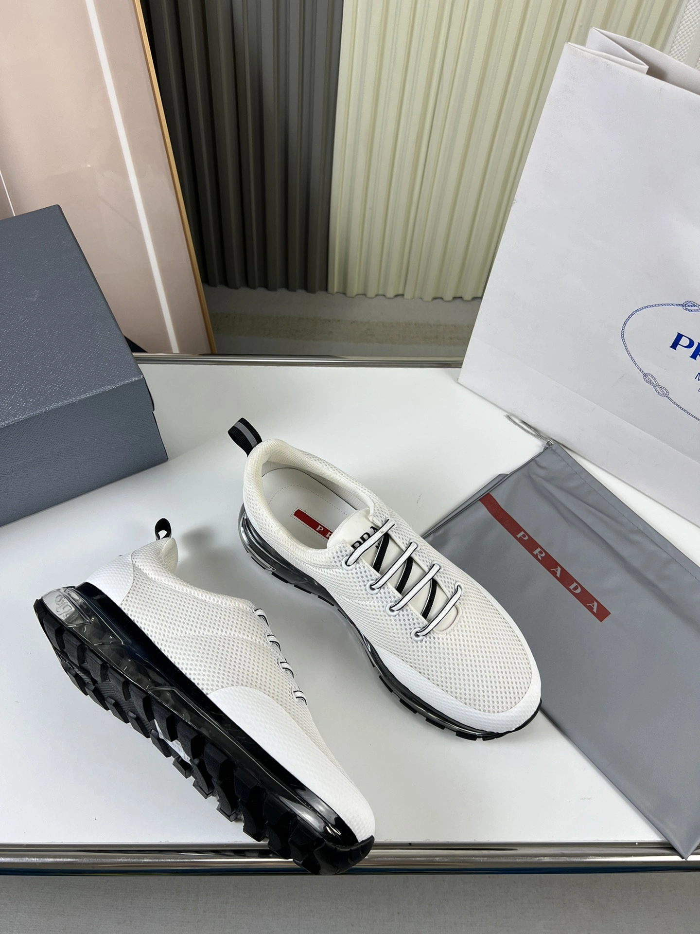 P*rada Top Sneakers Low CL 20230831- Practical 6442