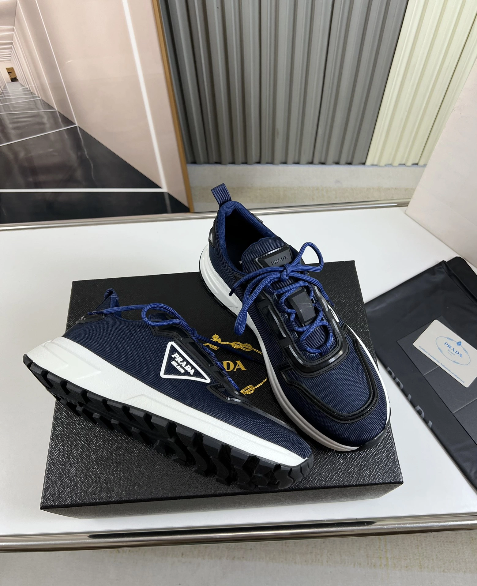P*rada Top Sneakers Low CL 20230831- Timeless 6435