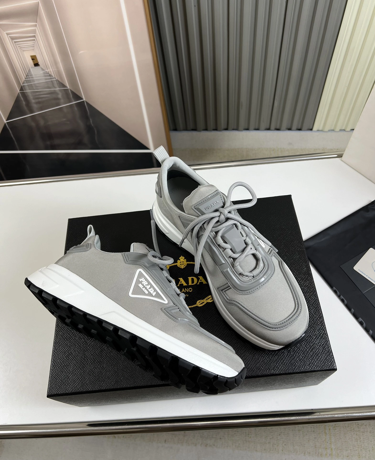 P*rada Top Sneakers Low CL 20230831- Thermal 6434