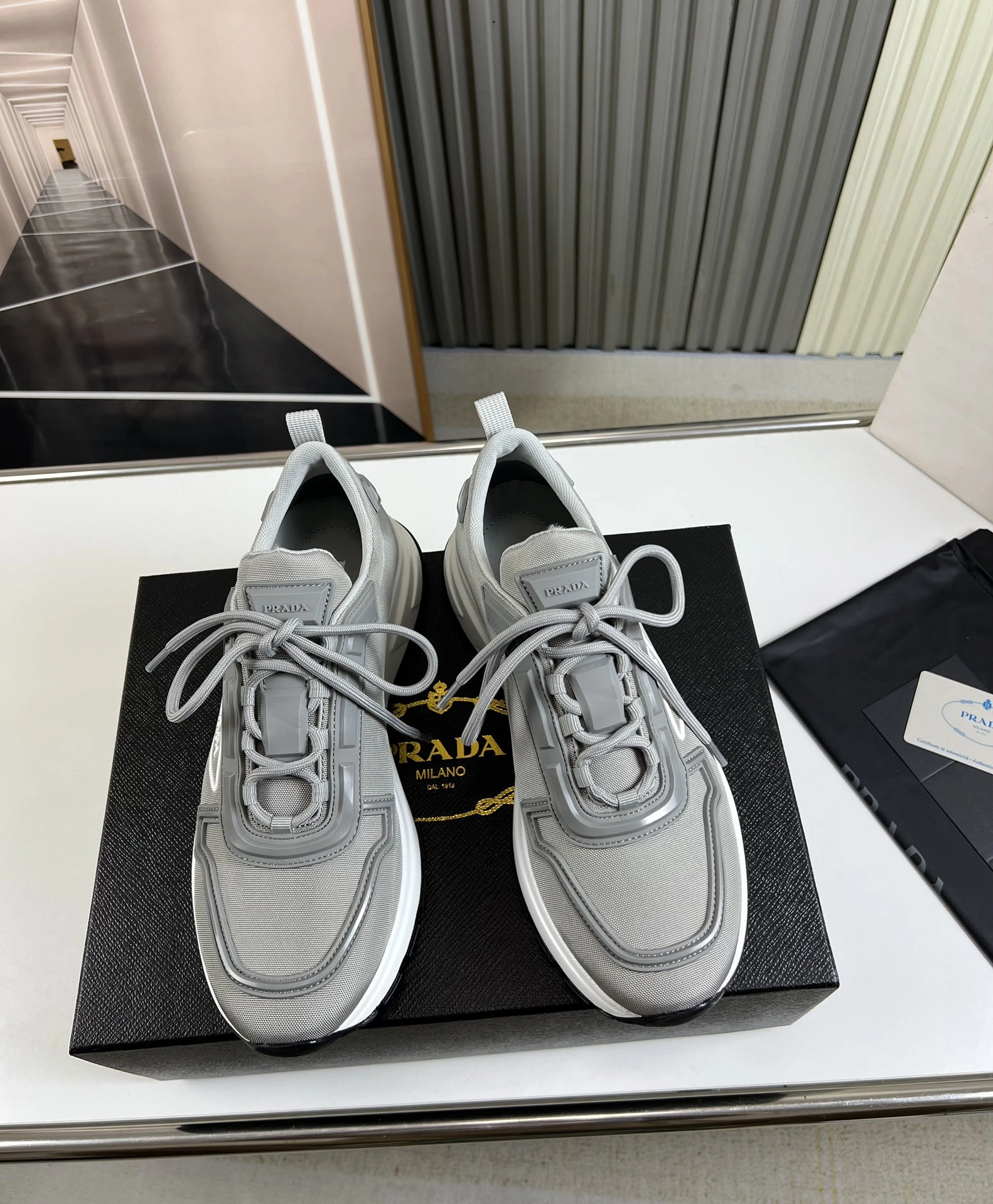 P*rada Top Sneakers Low CL 20230831- Thermal 6434