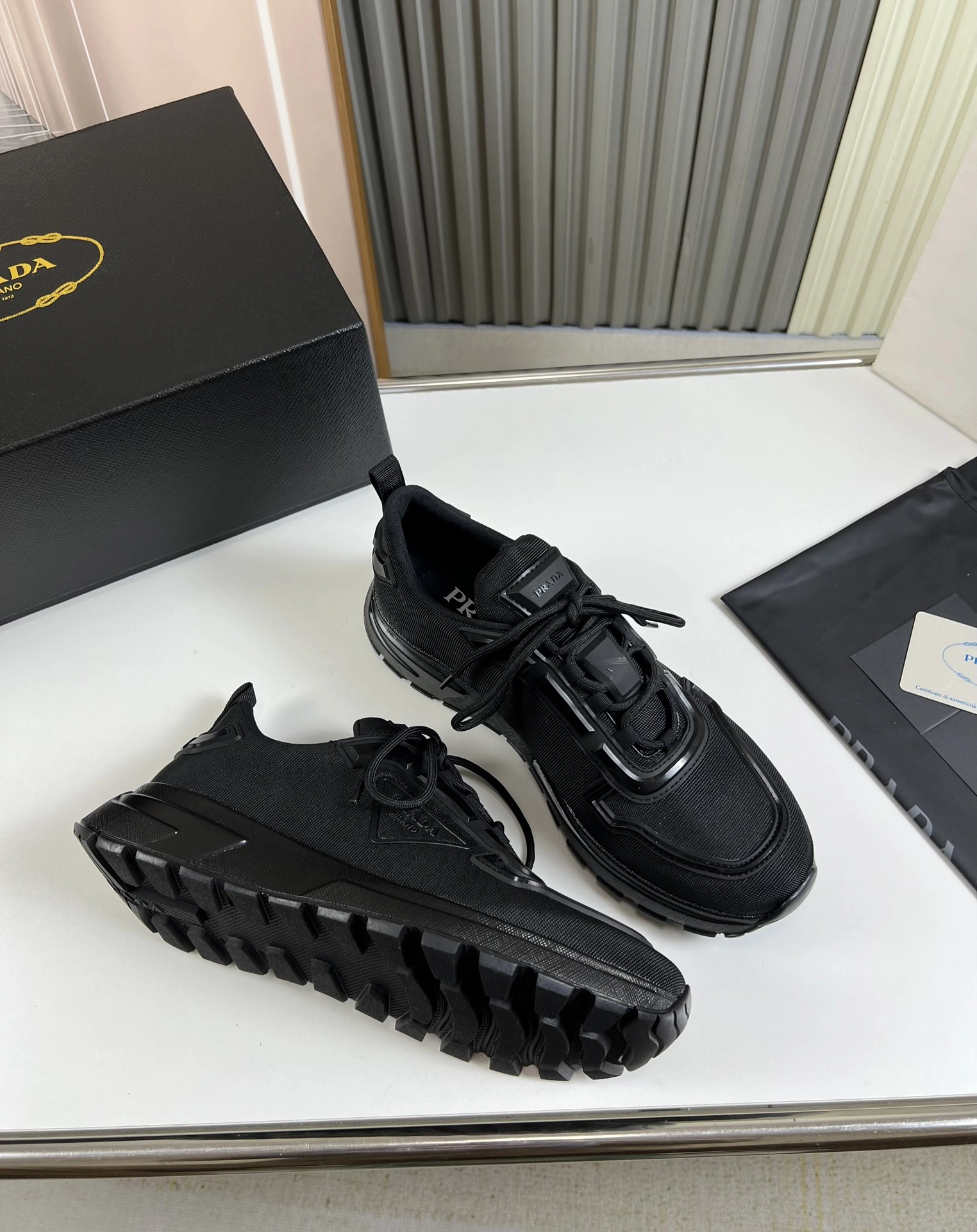 P*rada Top Sneakers Low CL 20230831- AllSeason 6433