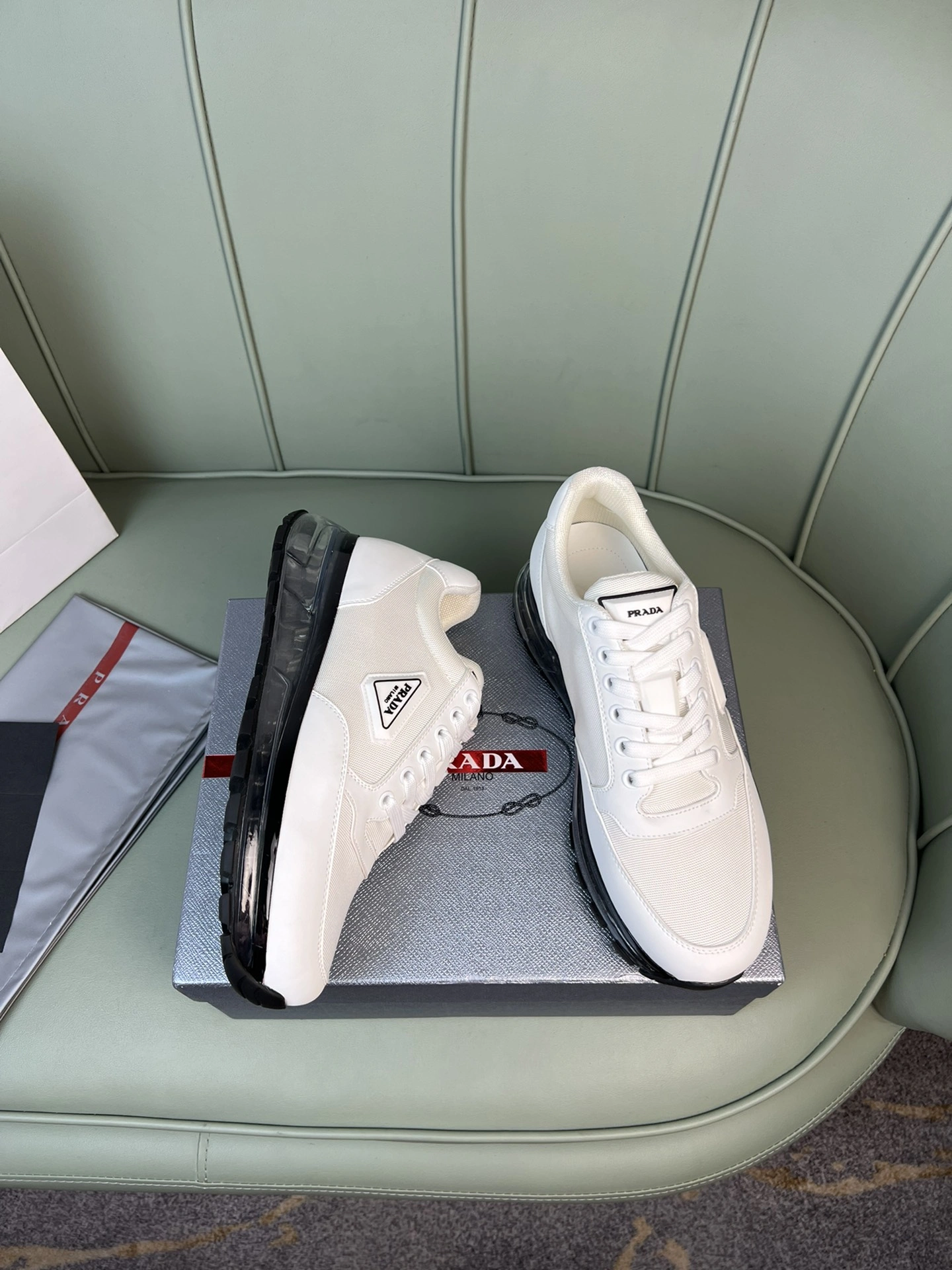 OdorResistant P*rada Top Sneakers Low CL 20230831- 6469