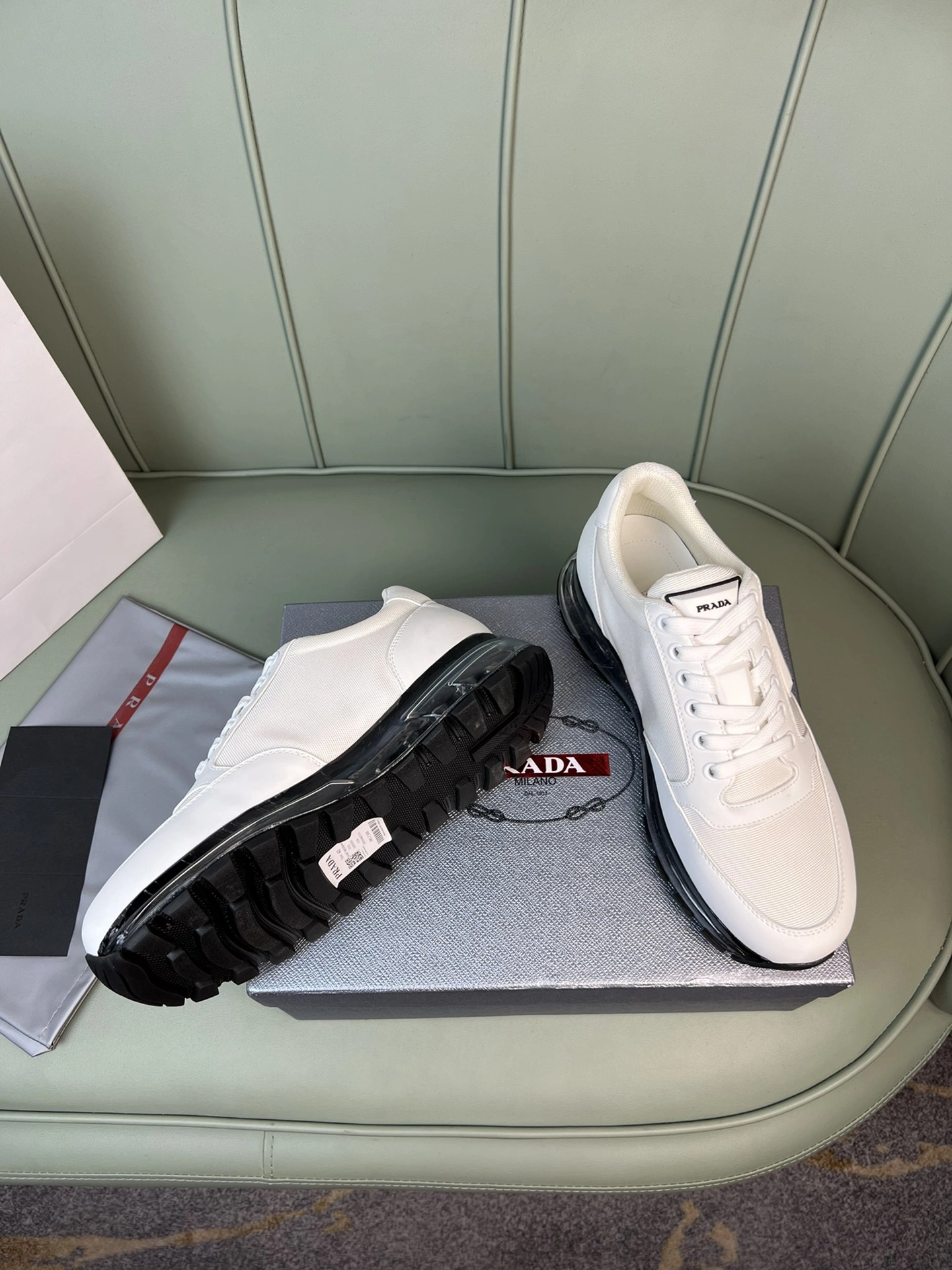 OdorResistant P*rada Top Sneakers Low CL 20230831- 6469