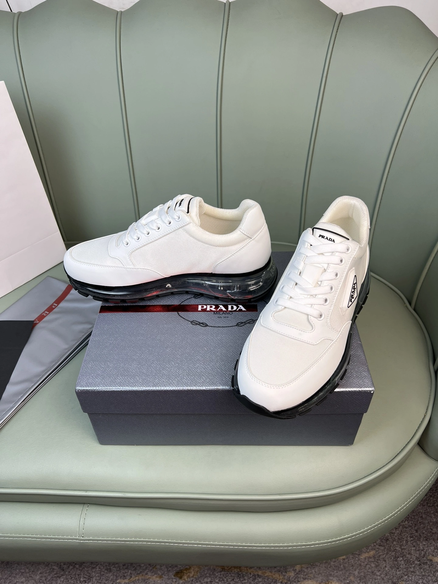 OdorResistant P*rada Top Sneakers Low CL 20230831- 6469