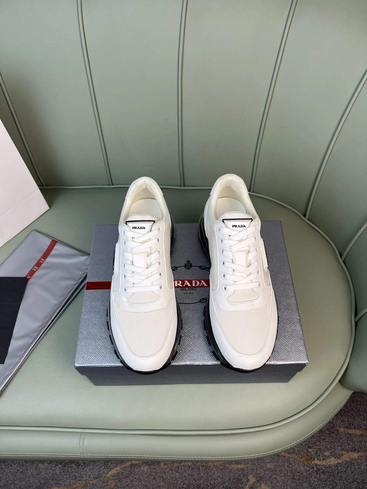 OdorResistant P*rada Top Sneakers Low CL 20230831- 6469