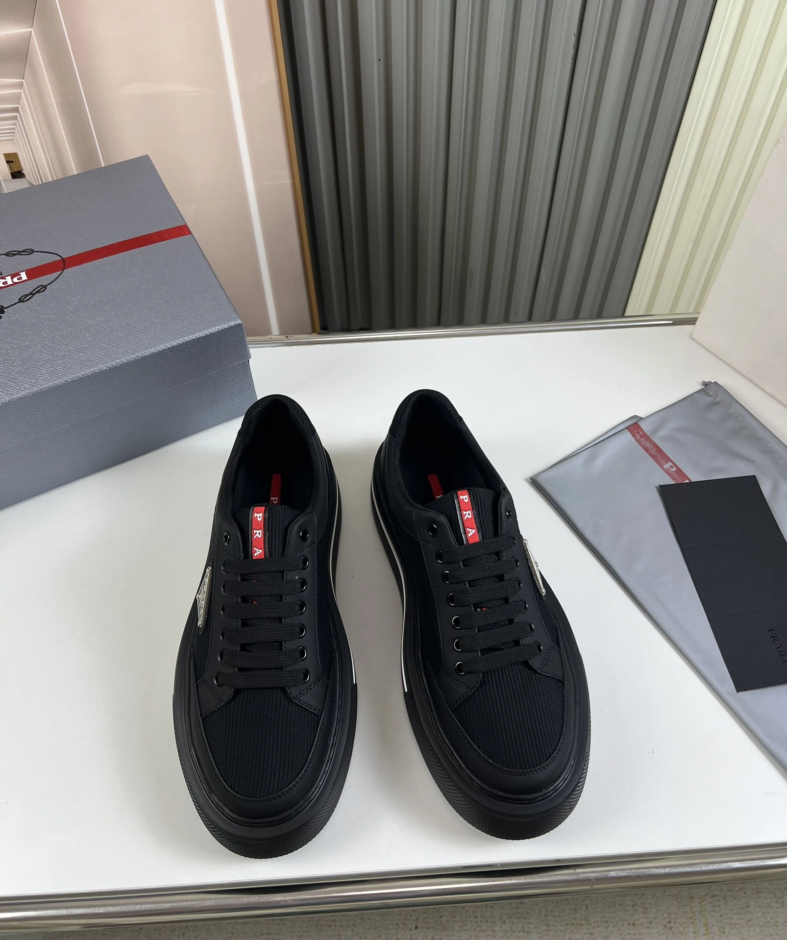 Breathable P*rada Top Sneakers Low CL 20230831- 6432
