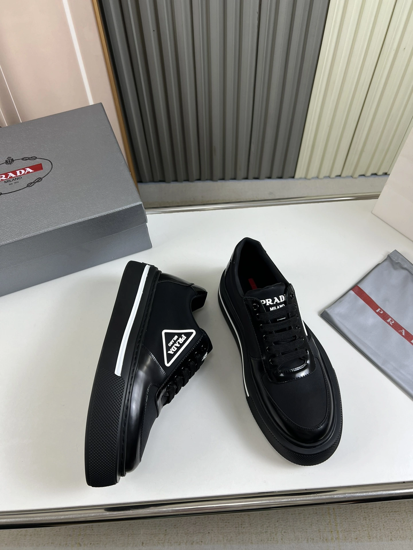 P*rada Top Sneakers Low CL 20230831- Comfortable 6424