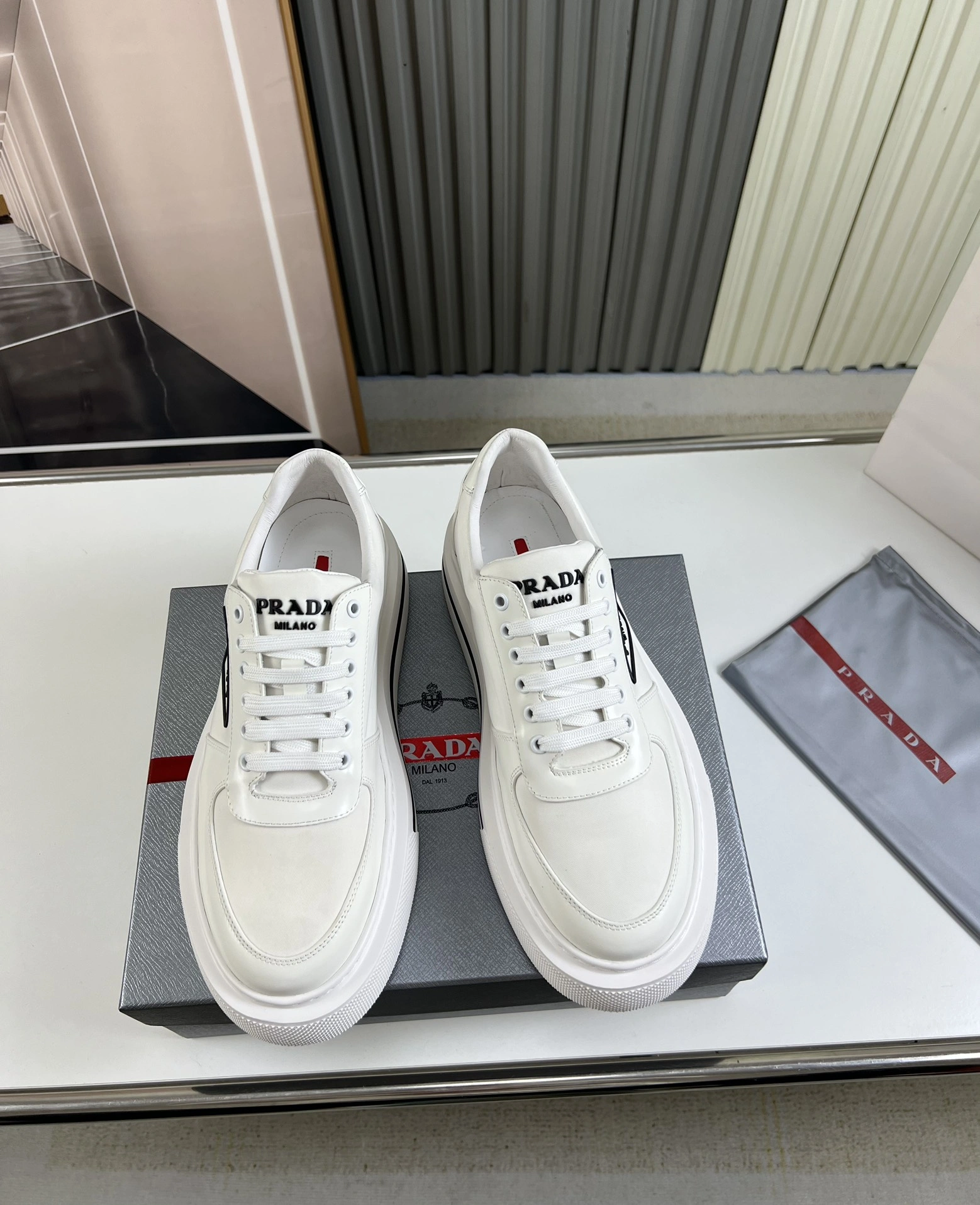 P*rada Top Sneakers Low CL 20230831- SunProtective 6423