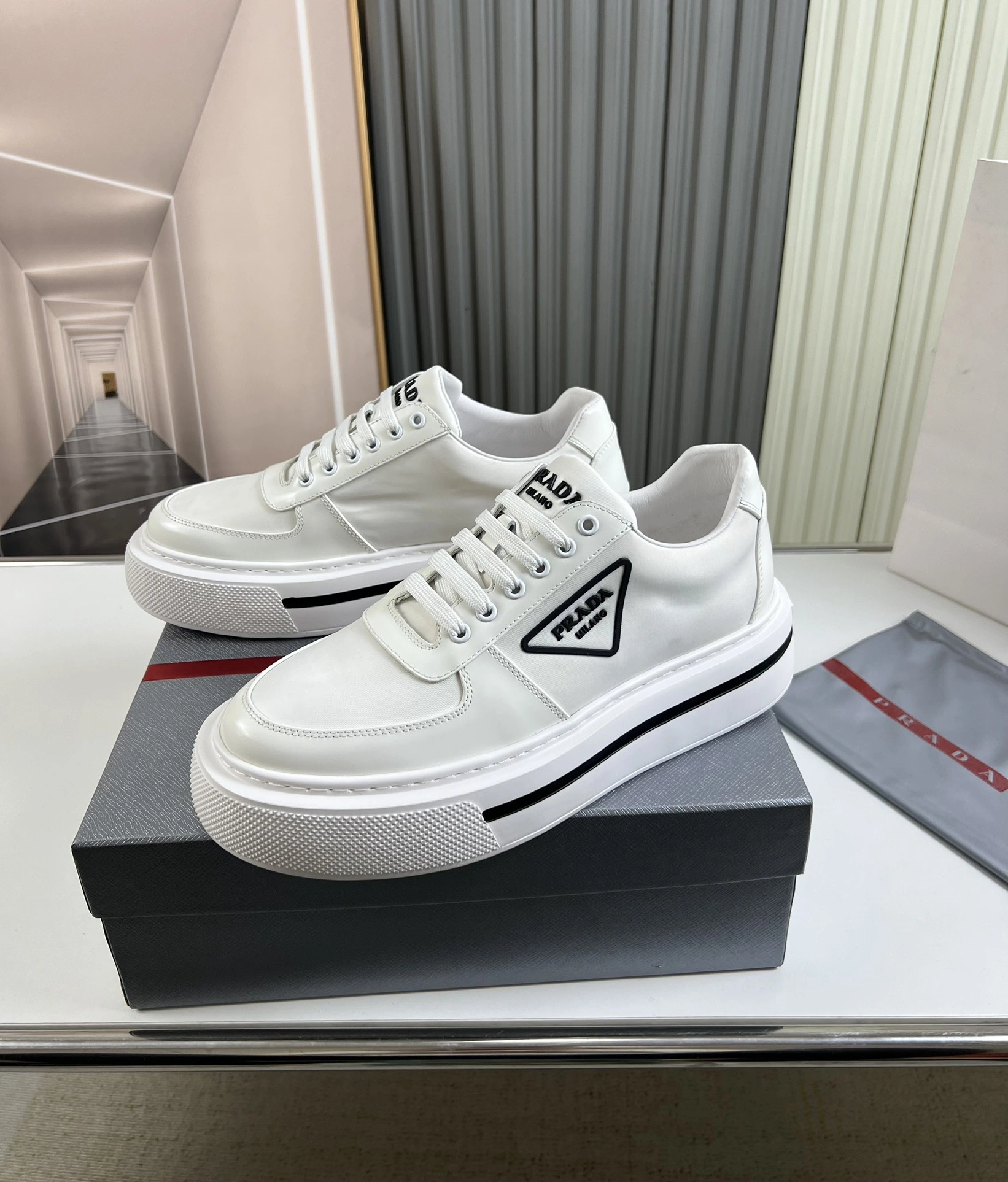 P*rada Top Sneakers Low CL 20230831- SunProtective 6423