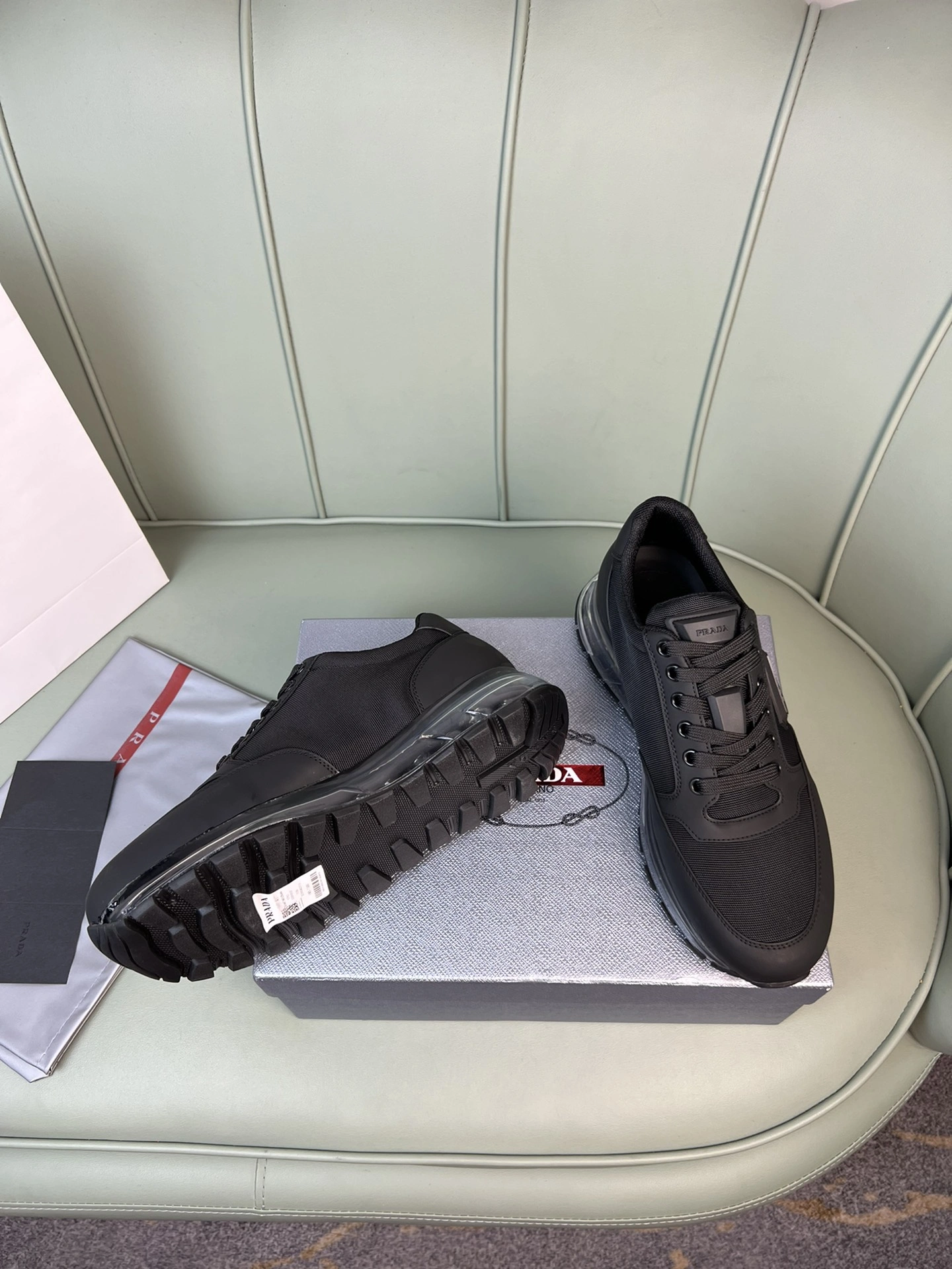 P*rada Top Sneakers Low CL 20230831- Affordable 6468