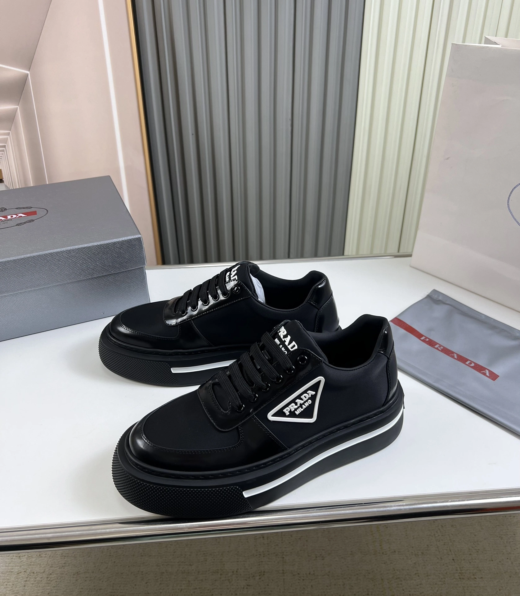 AllSeason P*rada Top Sneakers Low CL 20230831- 6421