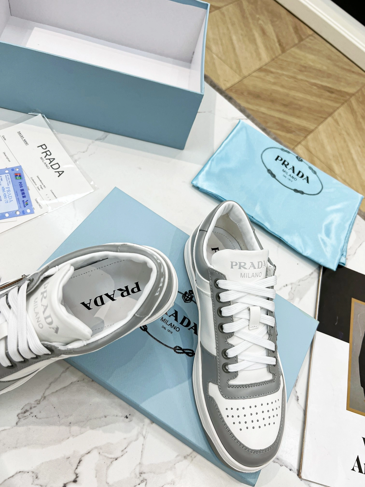P*rada Top Sneakers Low CL 20230831- EyeCatching 6420
