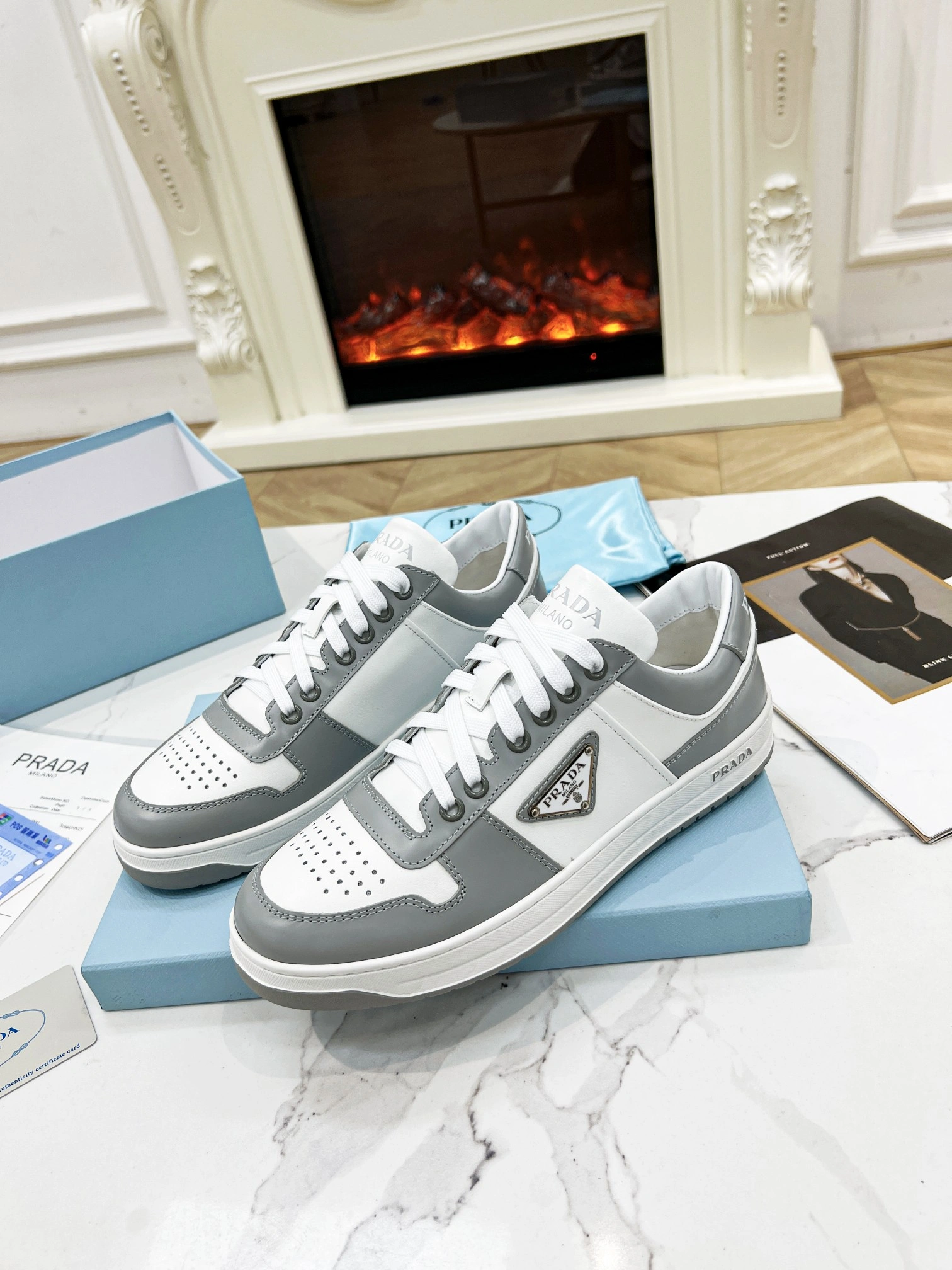 P*rada Top Sneakers Low CL 20230831- EyeCatching 6420