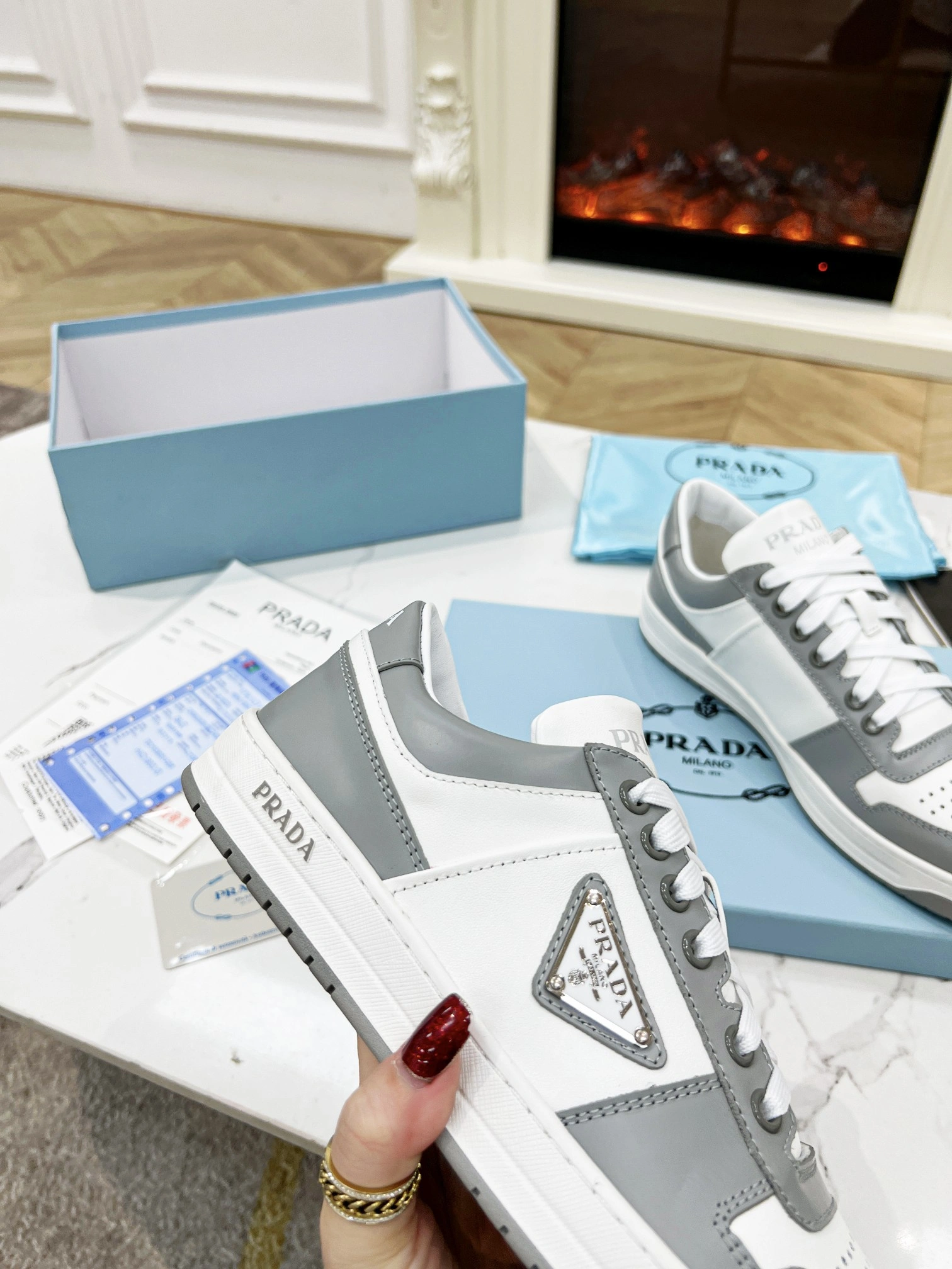 P*rada Top Sneakers Low CL 20230831- EyeCatching 6420