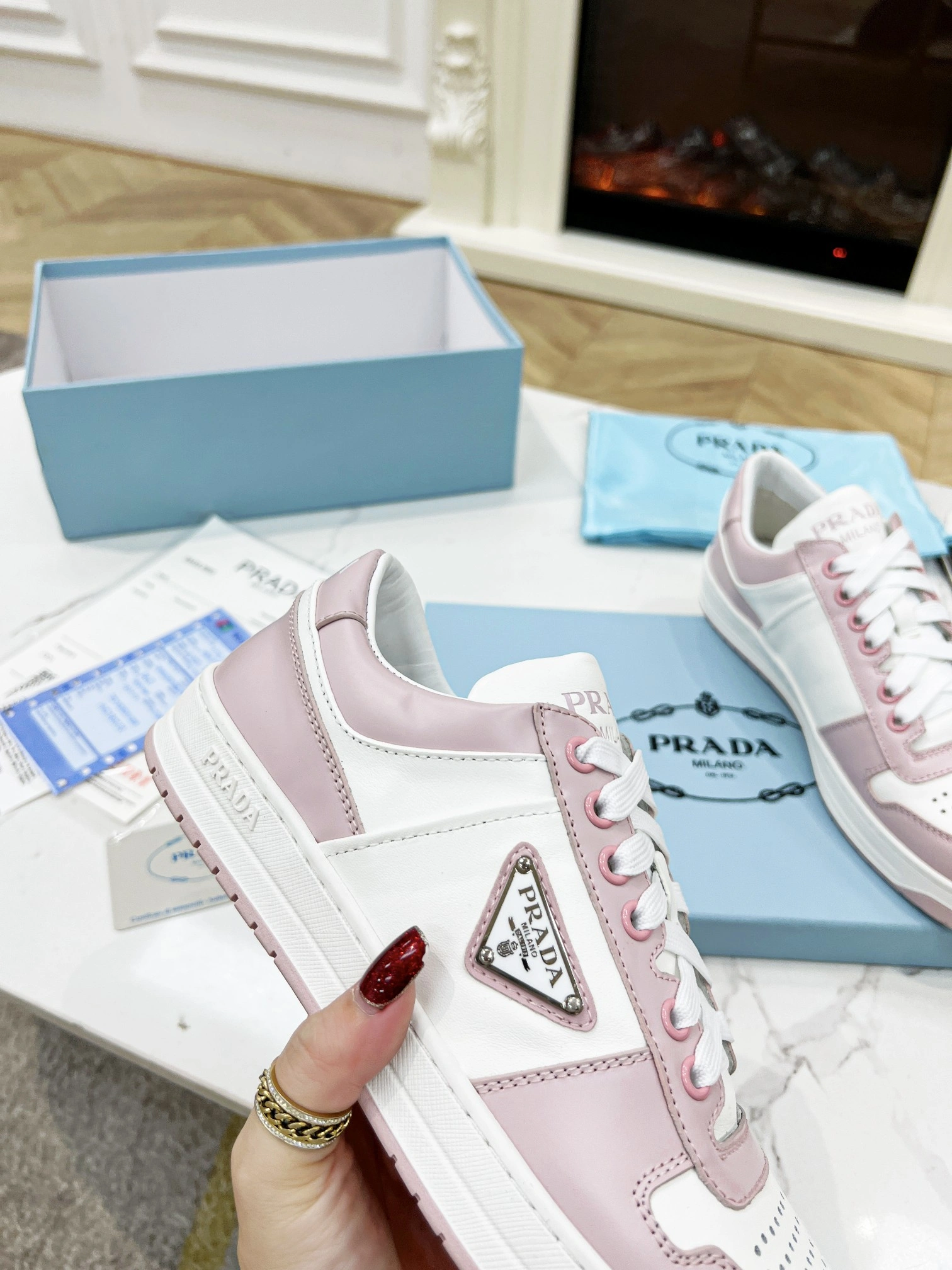 Cozy P*rada Top Sneakers Low CL 20230831- 6419