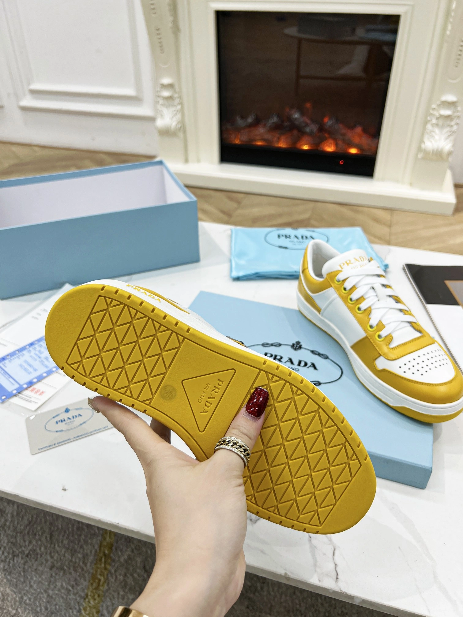 P*rada Top Sneakers Low CL 20230831- TechFriendly 6417