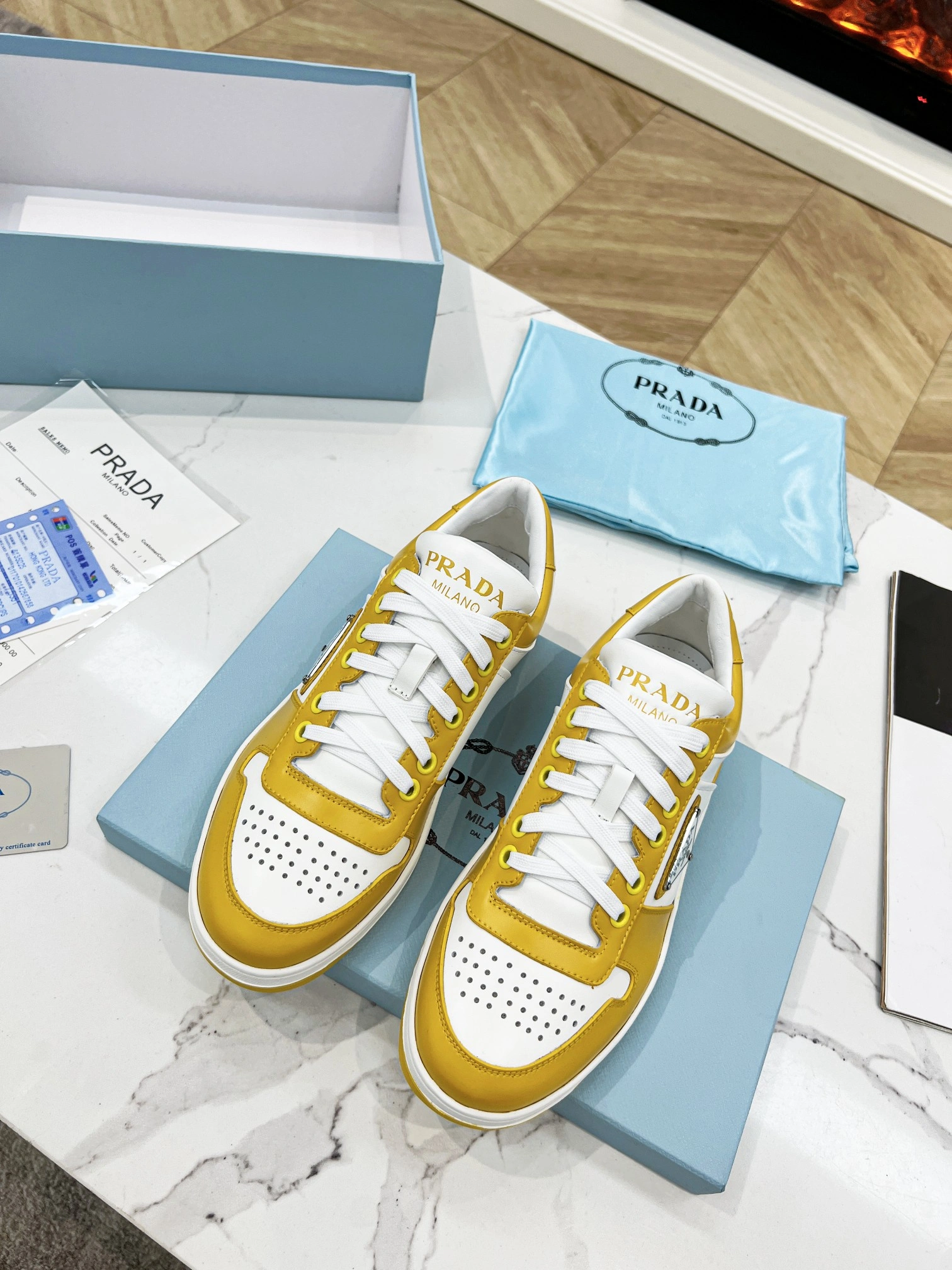 P*rada Top Sneakers Low CL 20230831- TechFriendly 6417