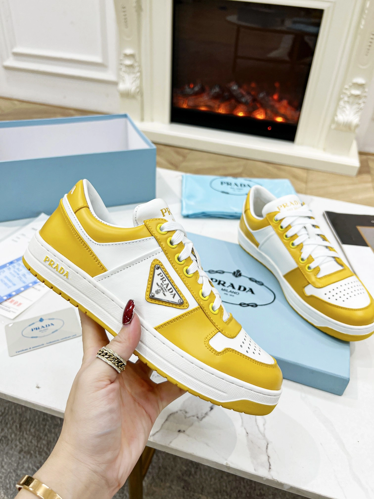 P*rada Top Sneakers Low CL 20230831- TechFriendly 6417