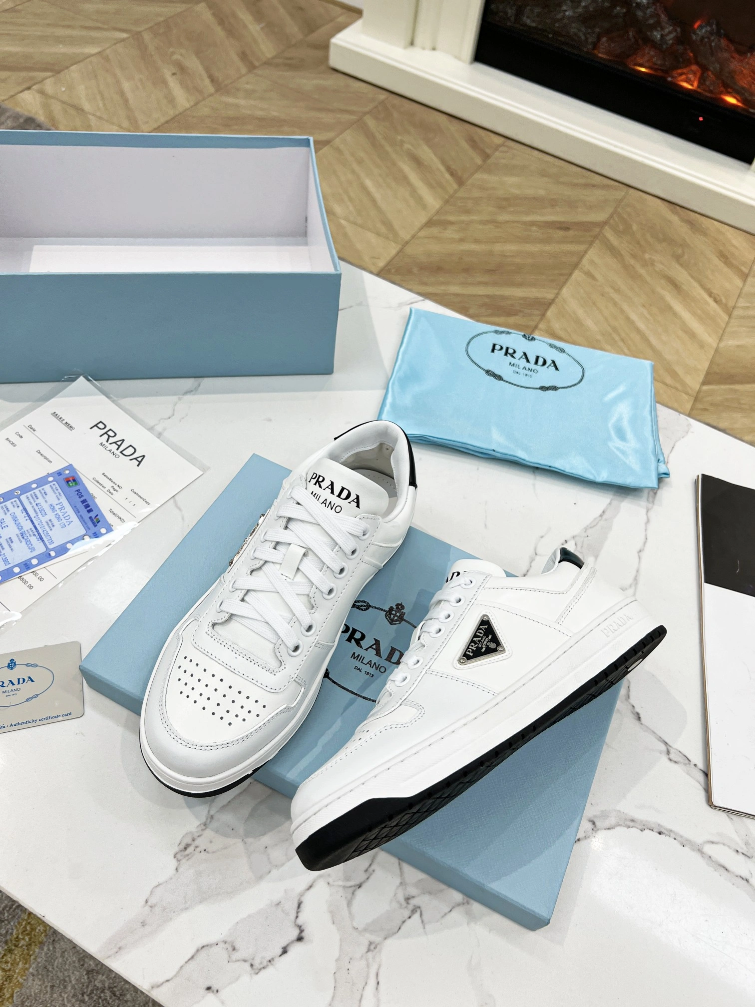 P*rada Top Sneakers Low CL 20230831- Stretchable 6414
