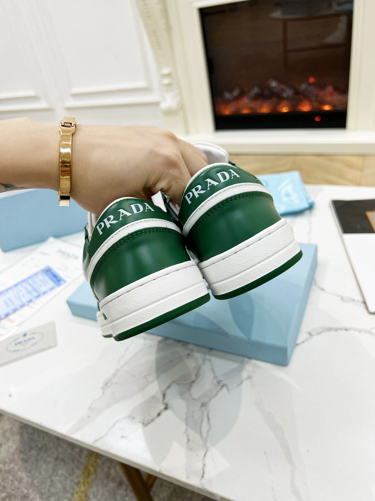 P*rada Top Sneakers Low CL 20230831- Reliable 6413