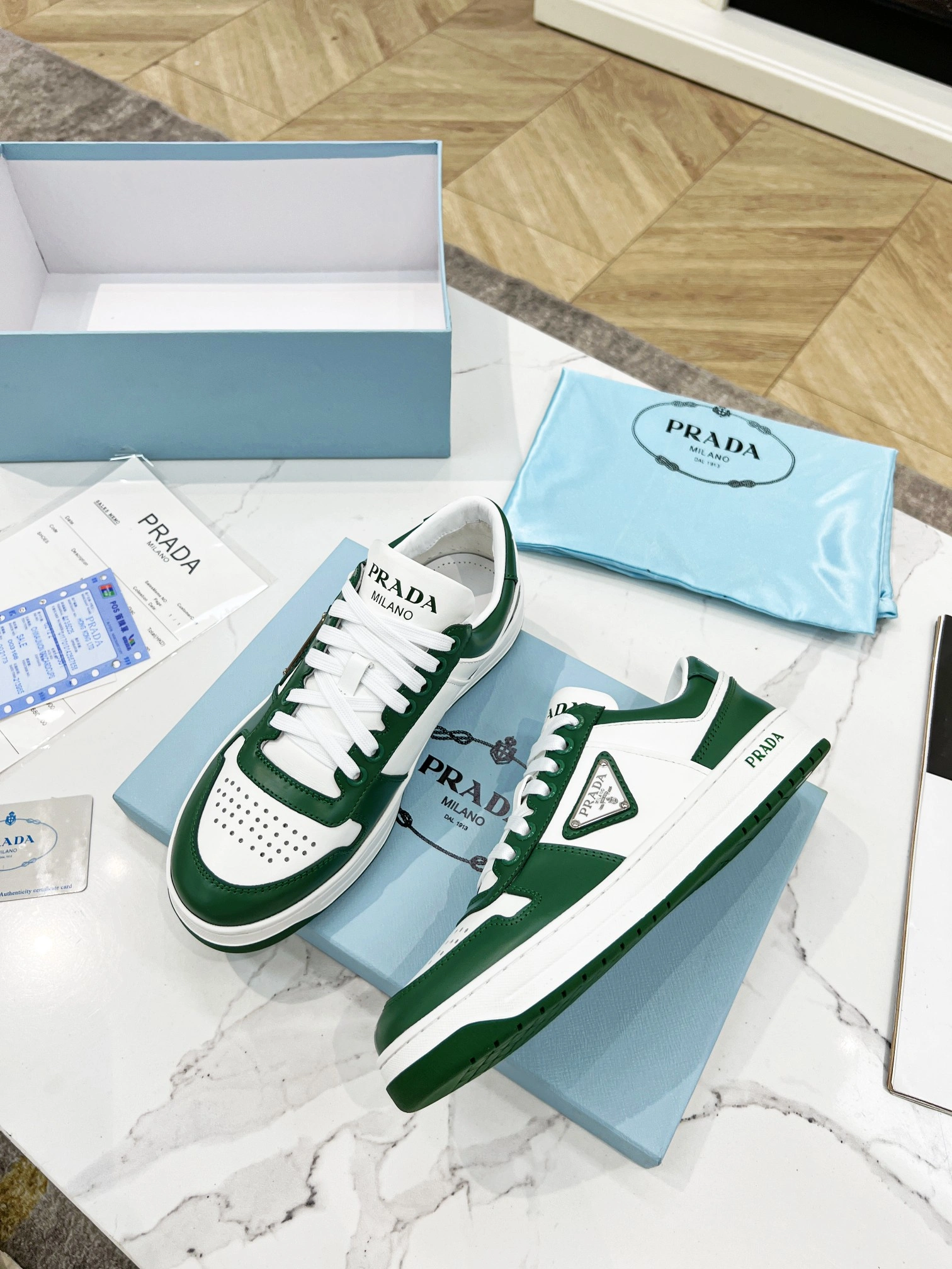 P*rada Top Sneakers Low CL 20230831- Reliable 6413