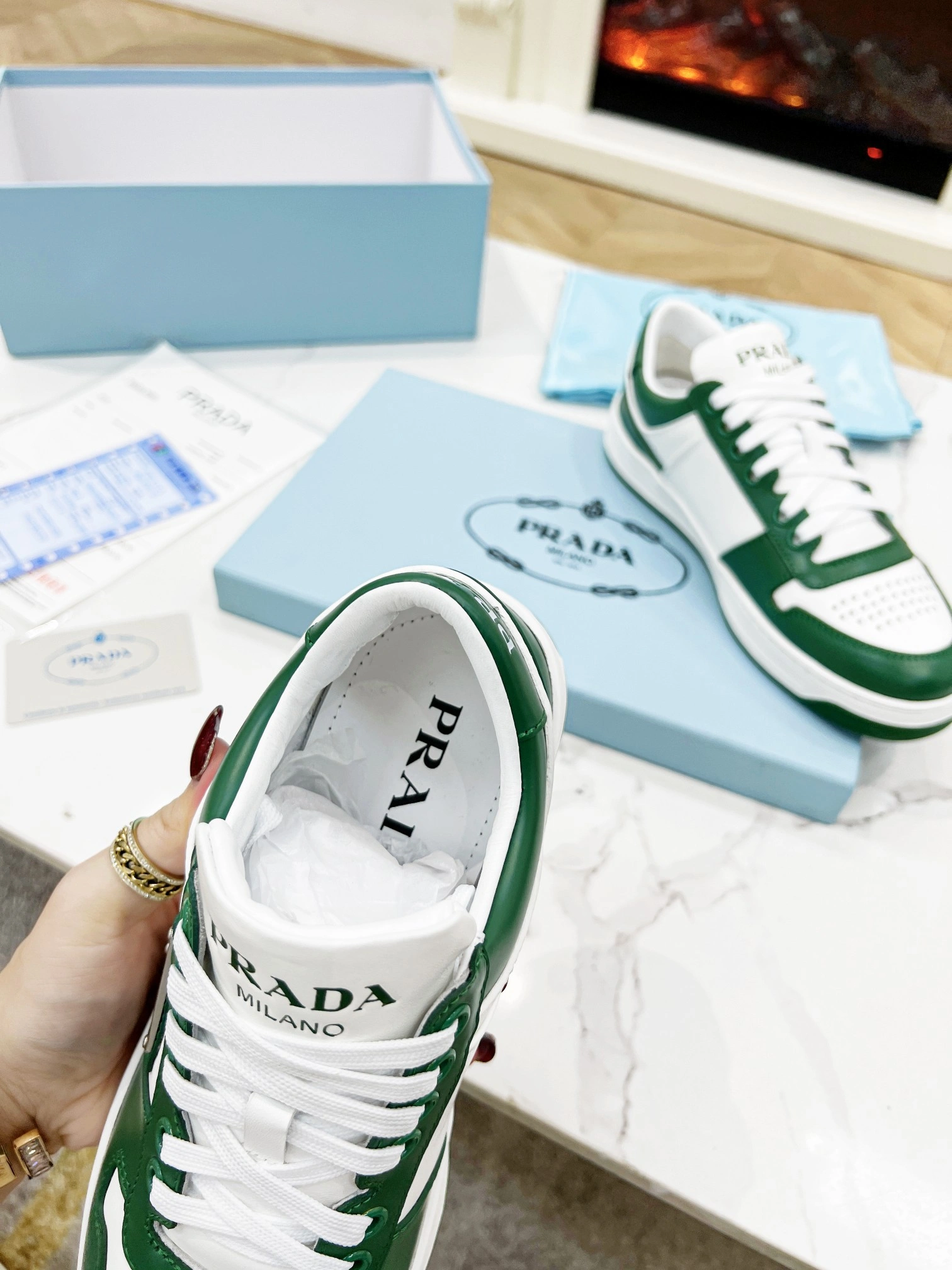 P*rada Top Sneakers Low CL 20230831- Reliable 6413