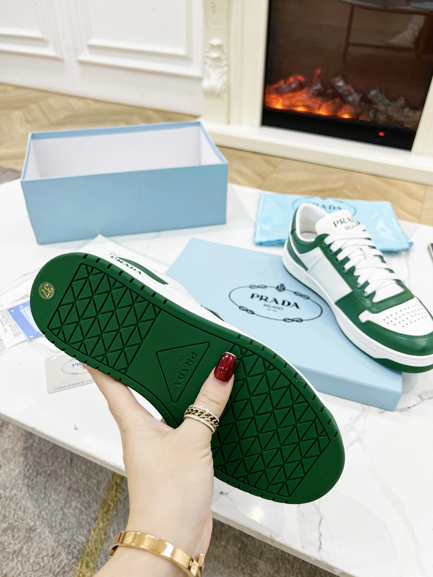 P*rada Top Sneakers Low CL 20230831- Reliable 6413