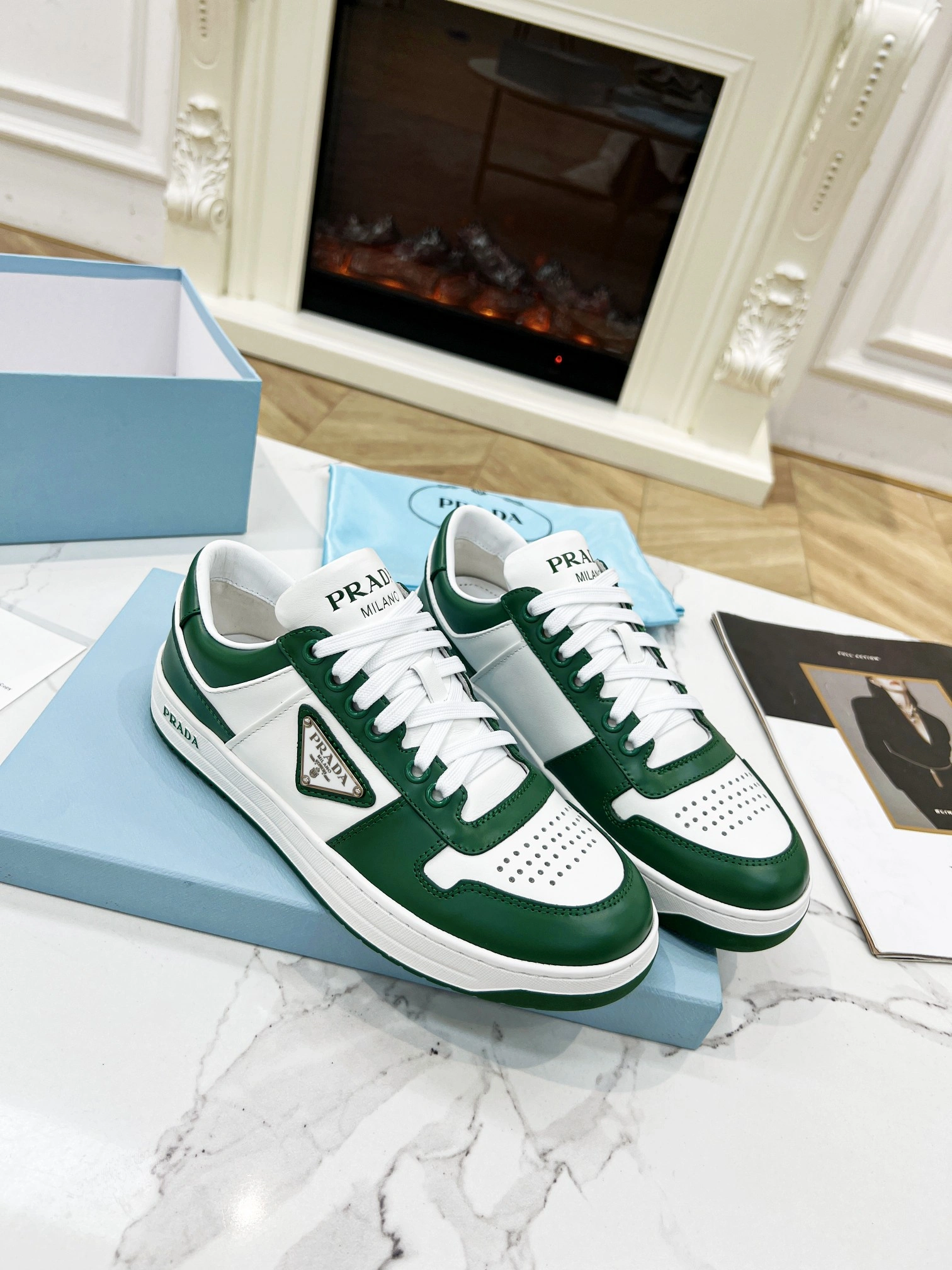 P*rada Top Sneakers Low CL 20230831- Reliable 6413
