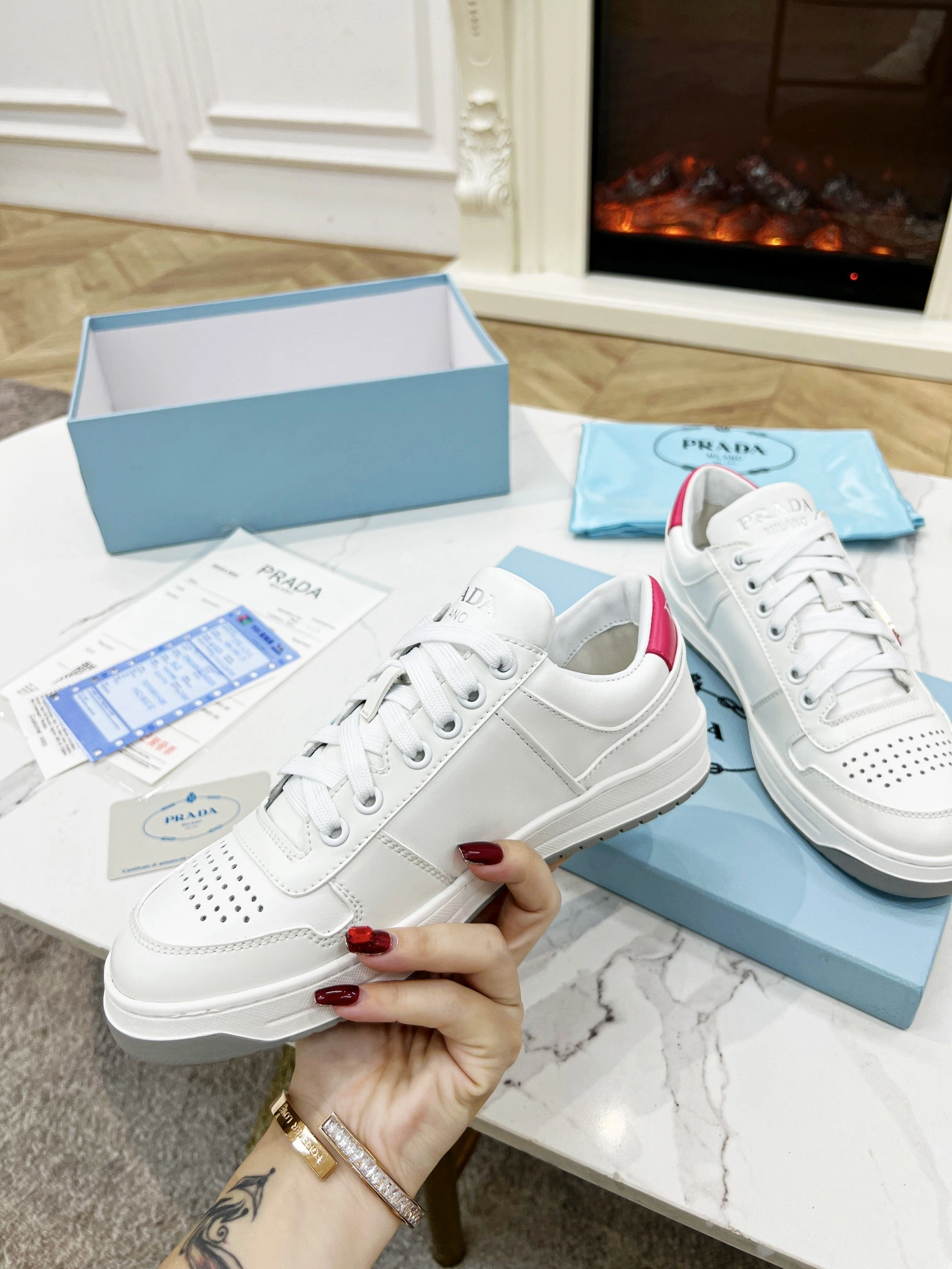 Effortless P*rada Top Sneakers Low CL 20230831- 6411