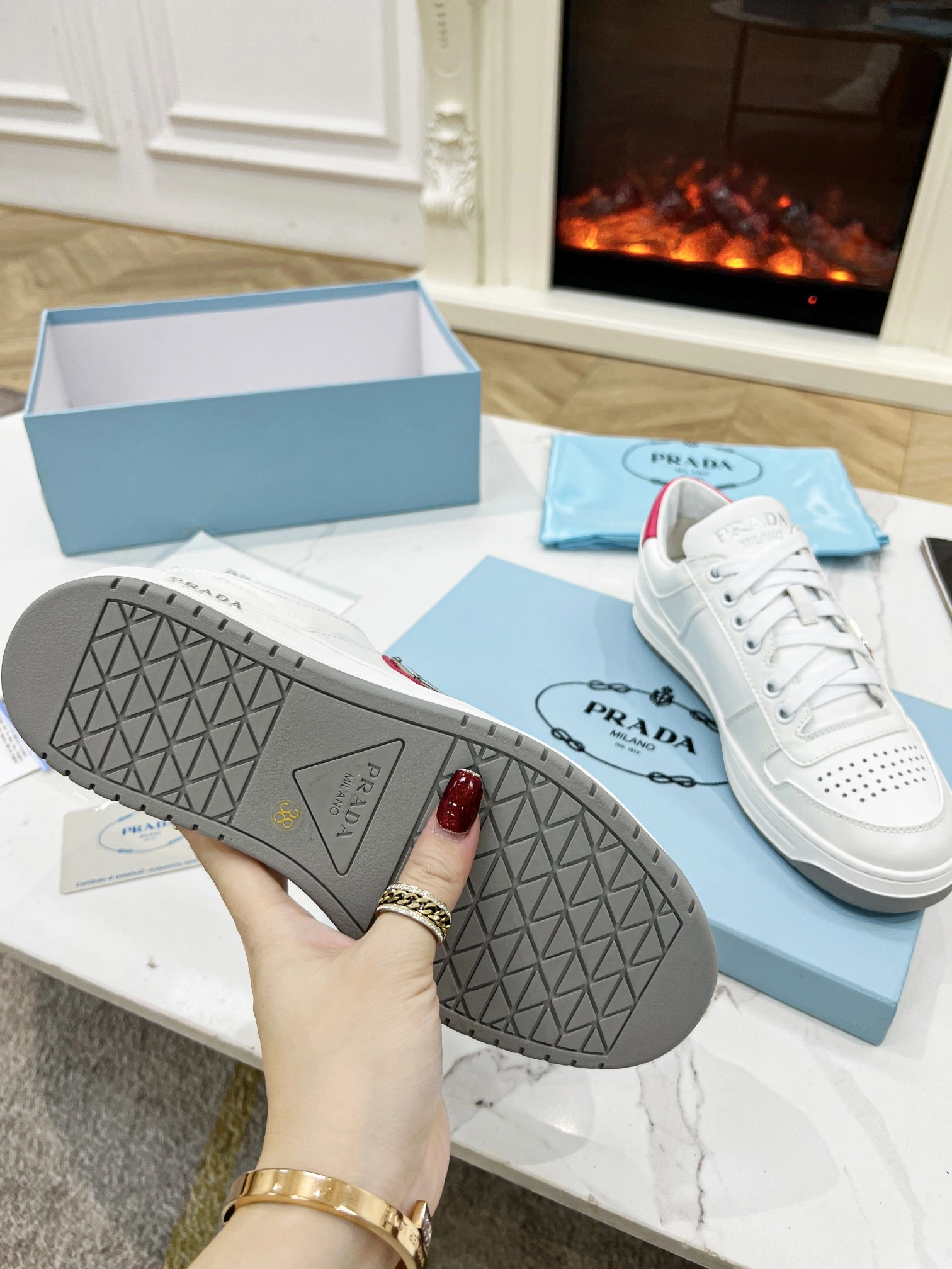 Effortless P*rada Top Sneakers Low CL 20230831- 6411