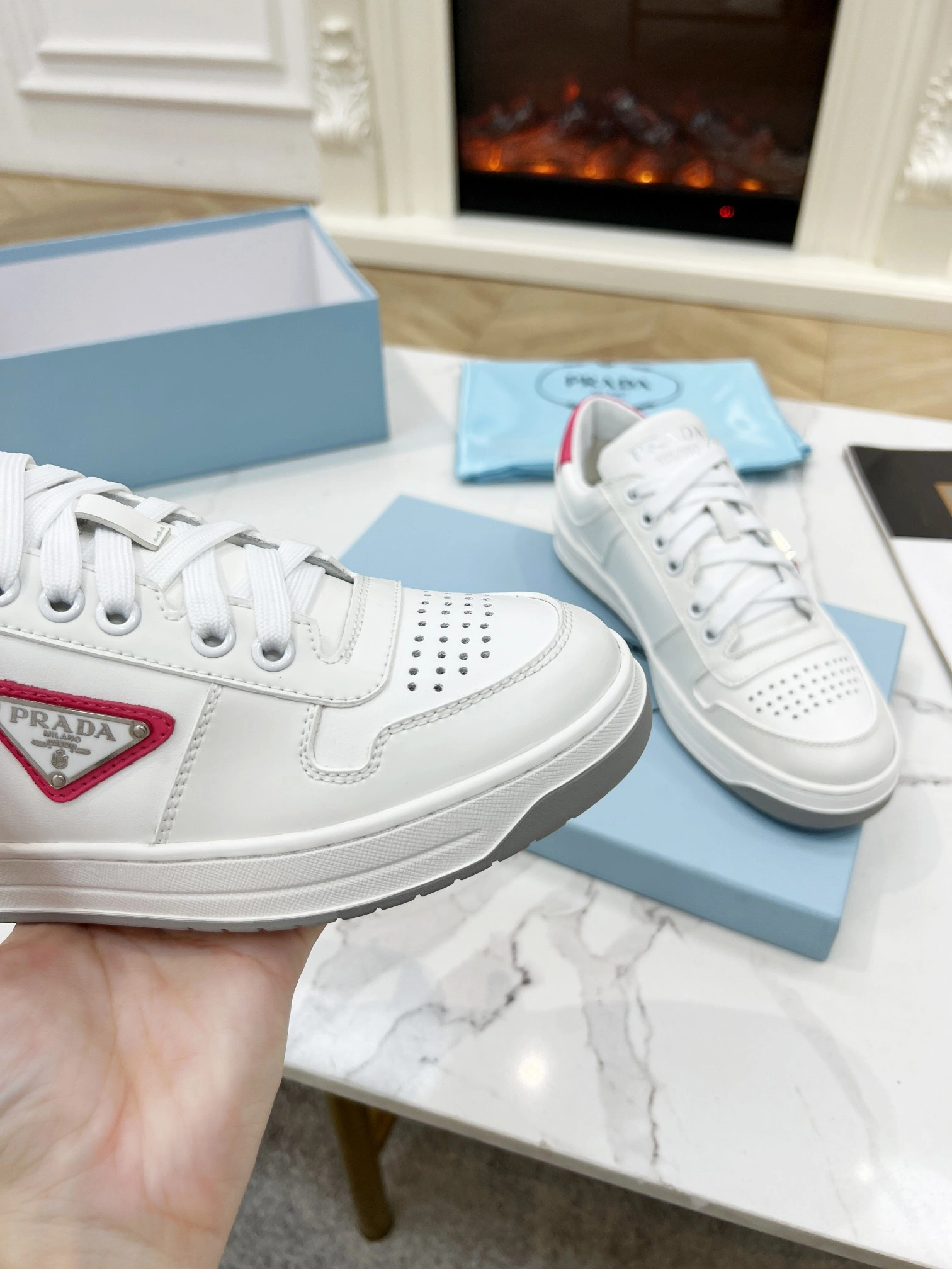 Effortless P*rada Top Sneakers Low CL 20230831- 6411