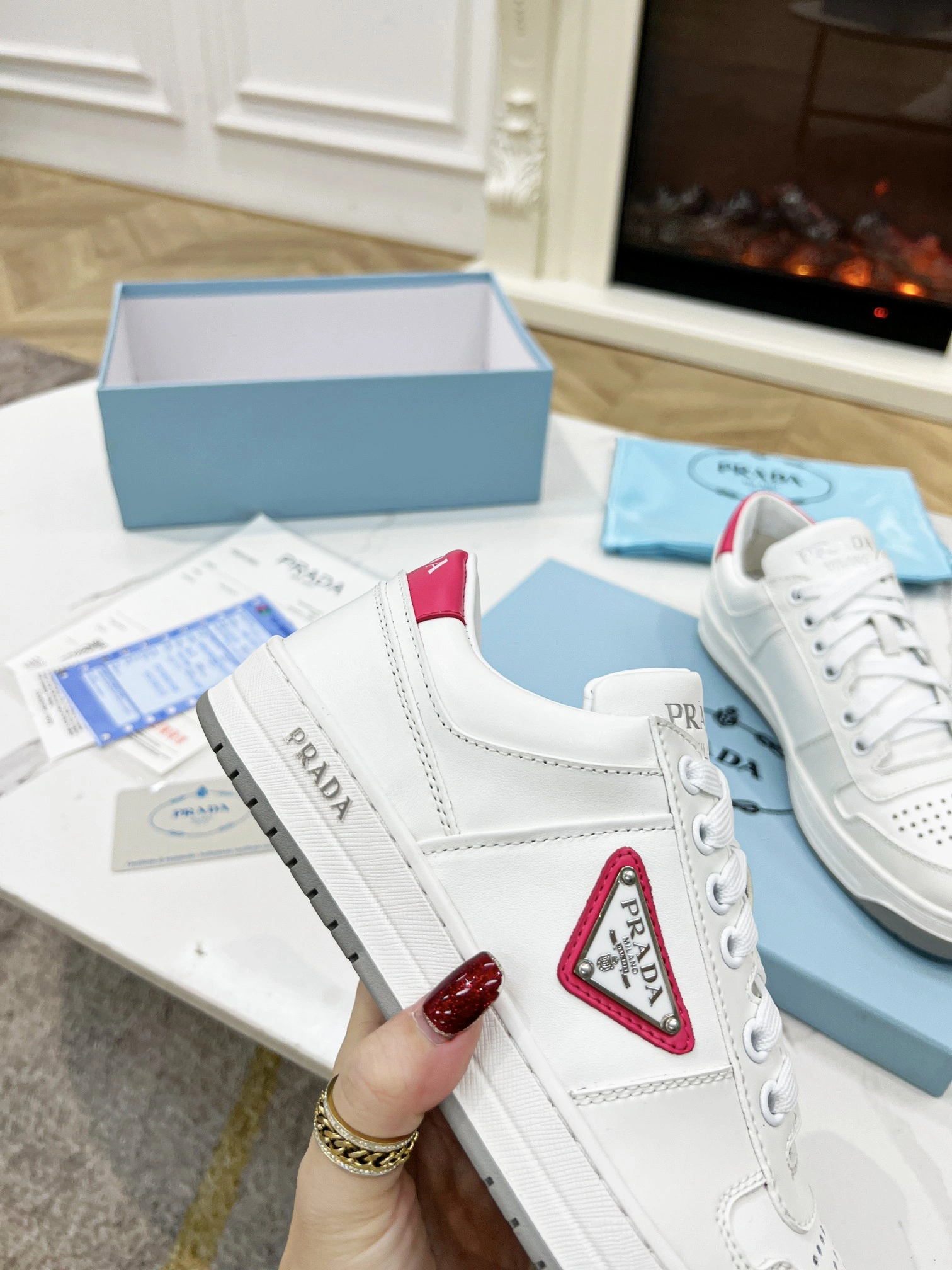 Effortless P*rada Top Sneakers Low CL 20230831- 6411