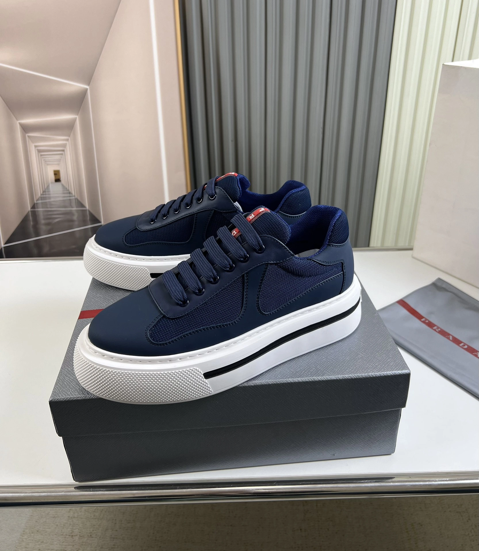 P*rada Top Sneakers Low CL 20230831- Durable 6407