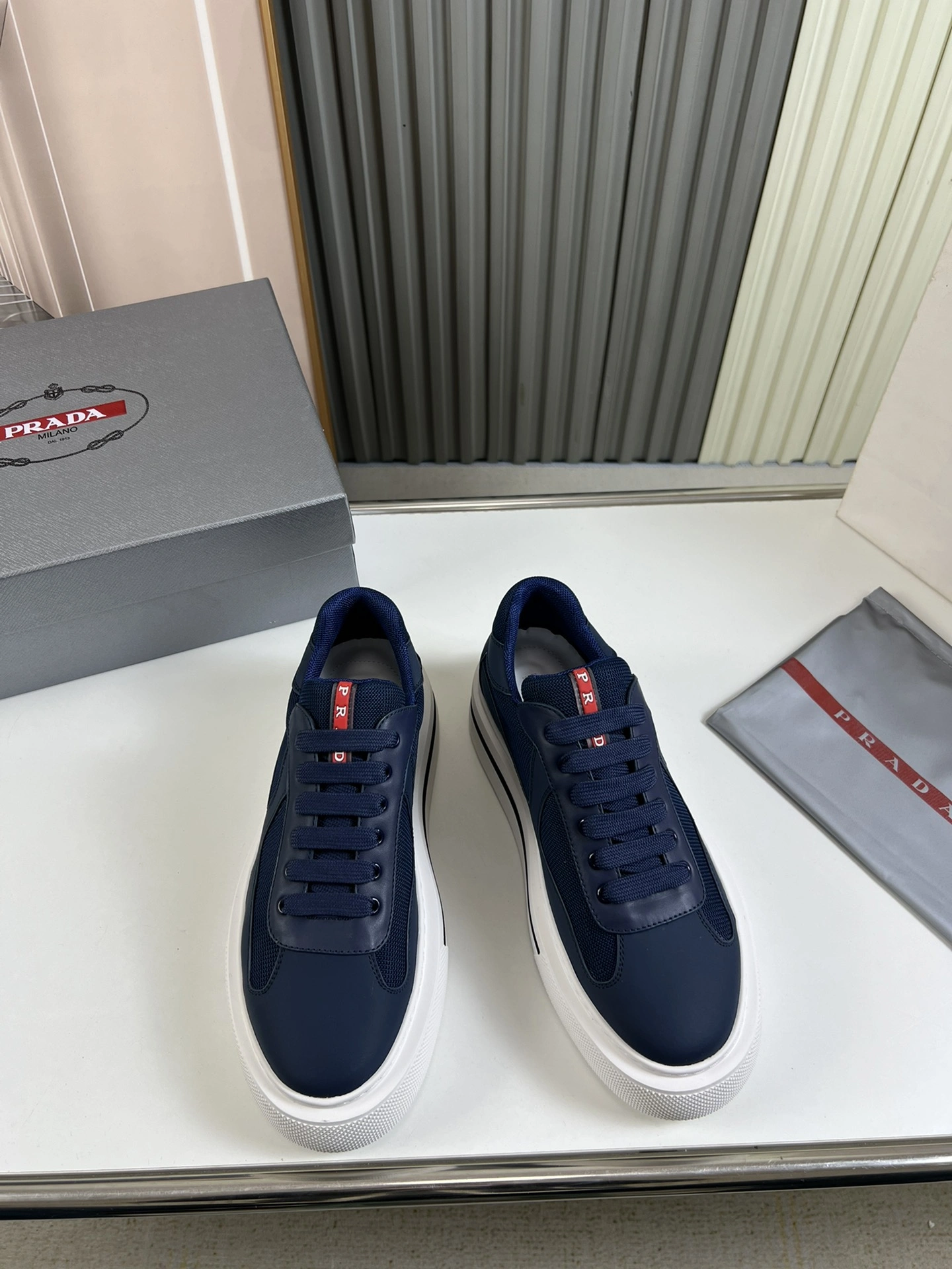 P*rada Top Sneakers Low CL 20230831- Durable 6407