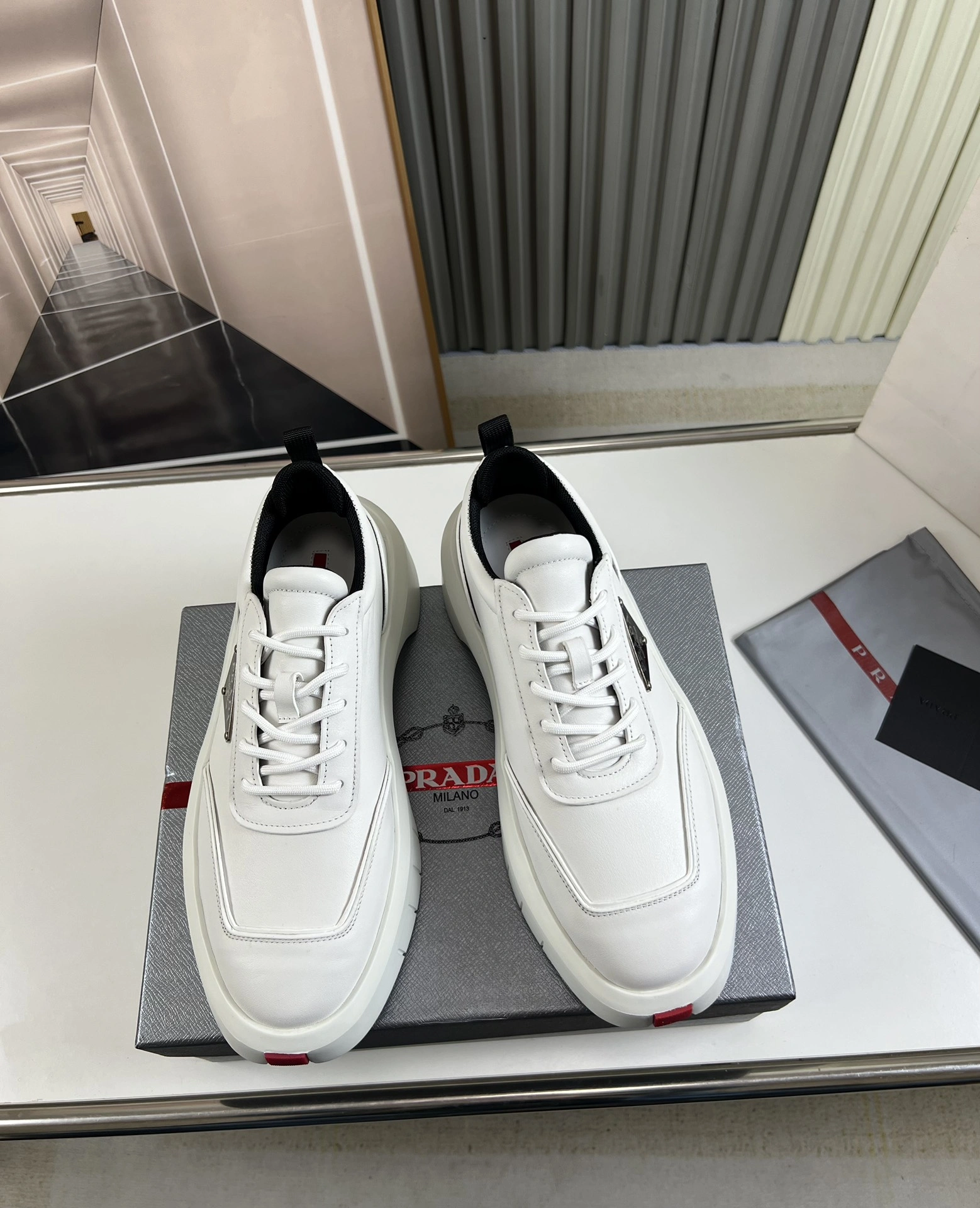 P*rada Top Sneakers Low CL 20230831- FlexibleFit 6404