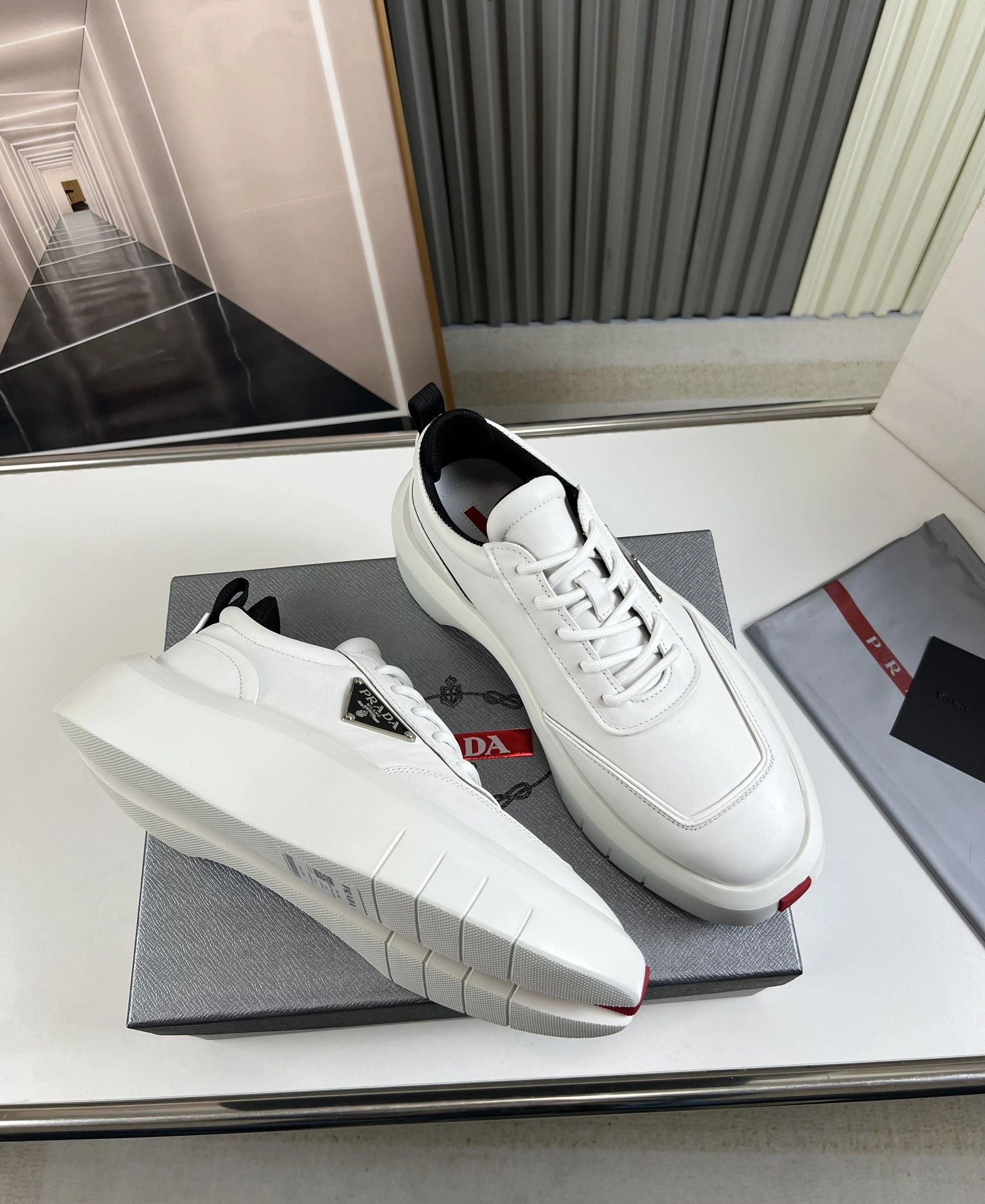 P*rada Top Sneakers Low CL 20230831- FlexibleFit 6404