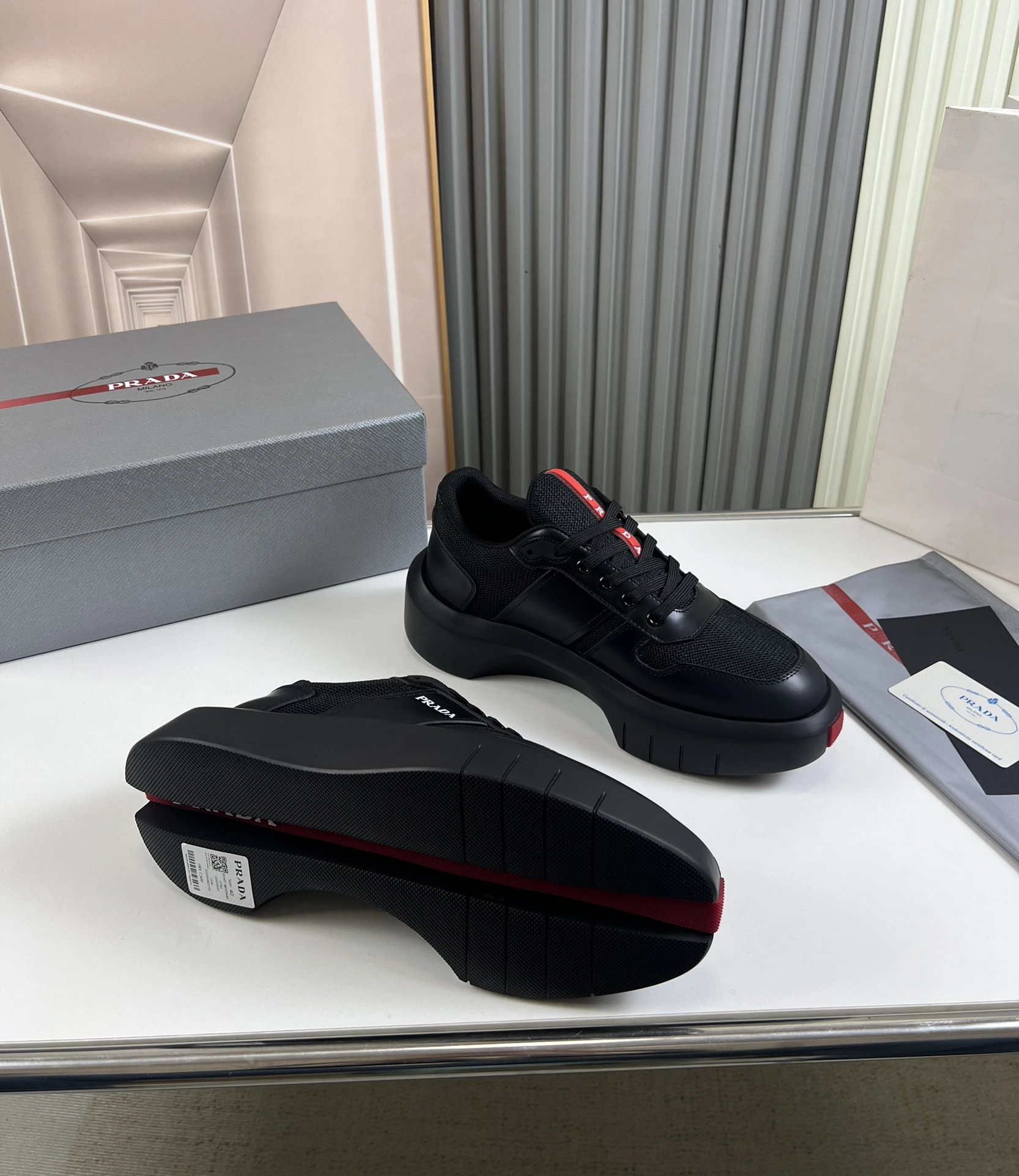 Lightweight P*rada Top Sneakers Low CL 20230831- 6402