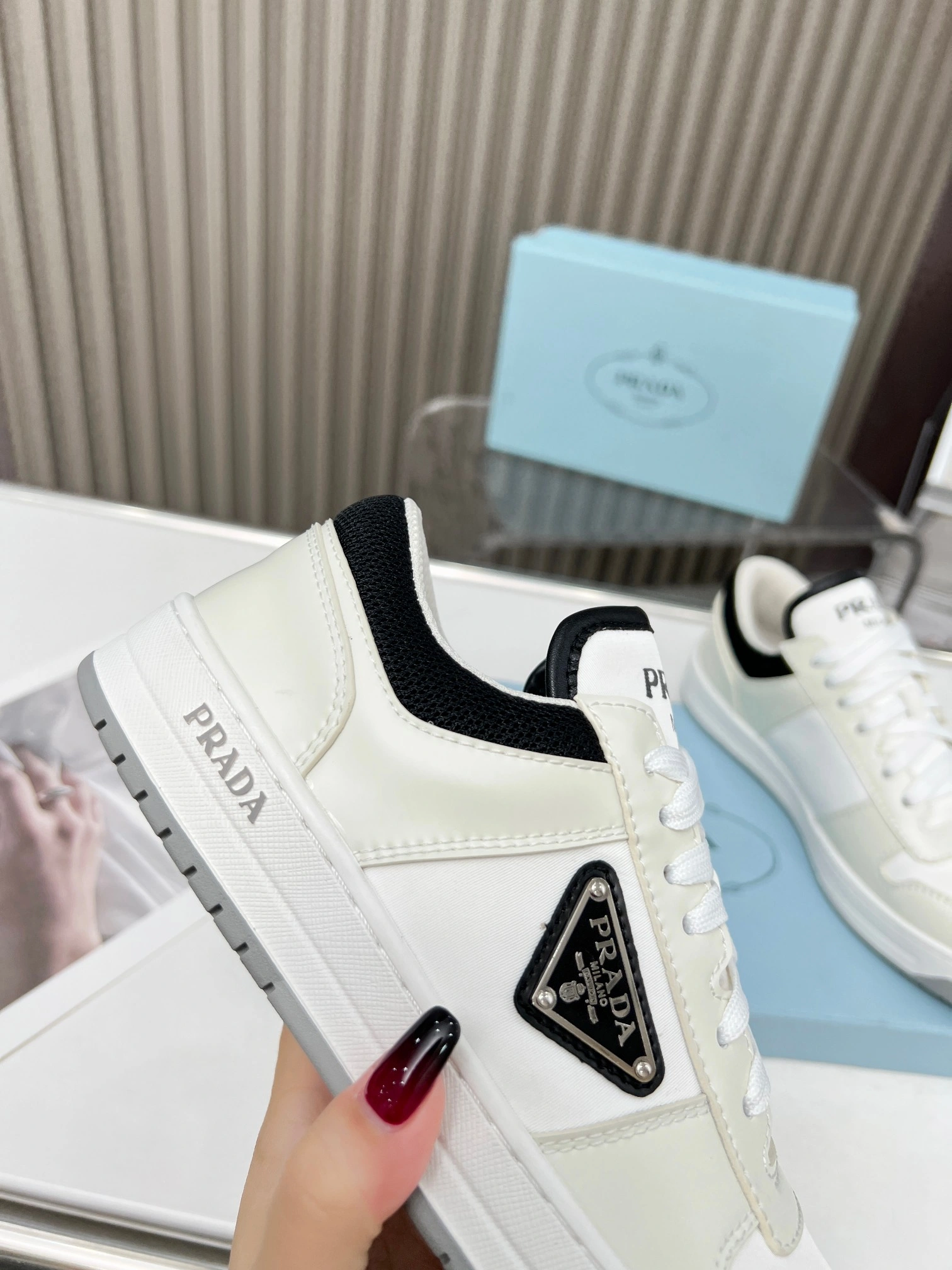 P*rada Top Sneakers Low CL 20230831- Affordable 6400